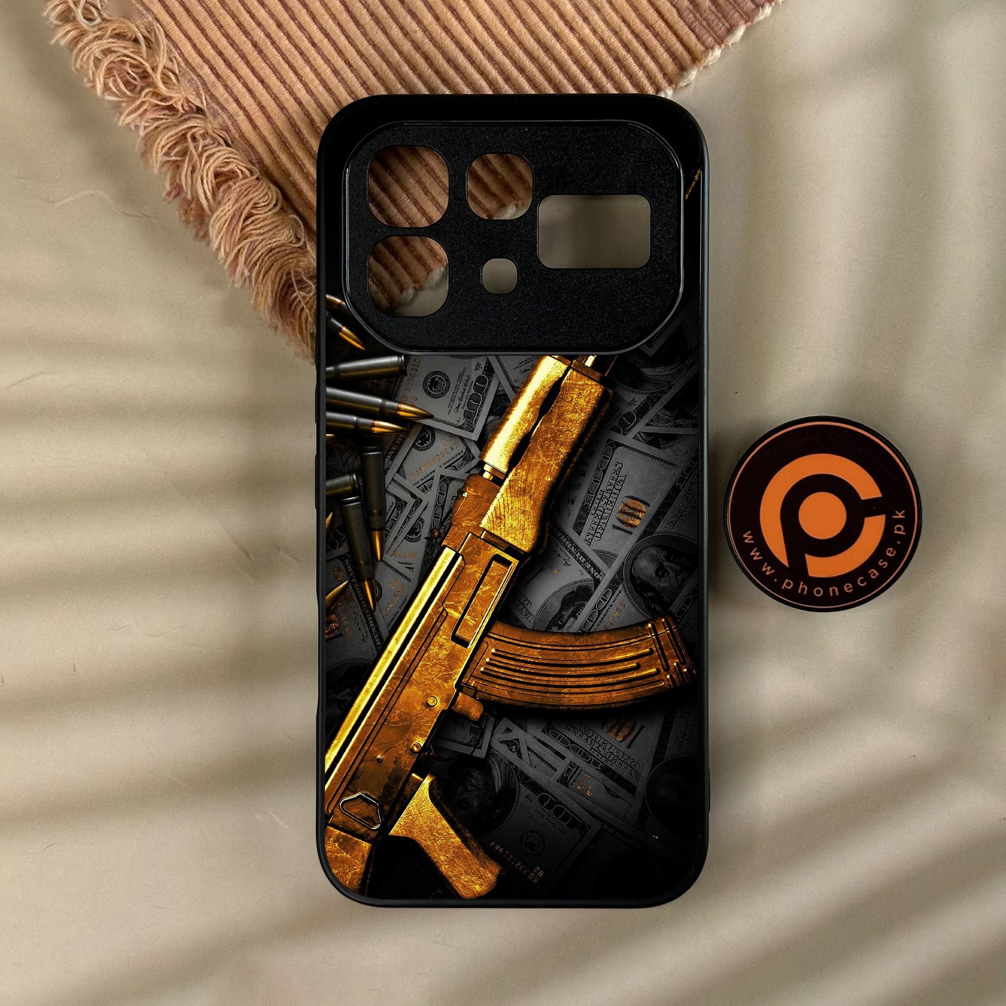 Infinix Note 60 - Dollar Design 6 - Premium Metal Printed Soft Bumper Shock Proof Case