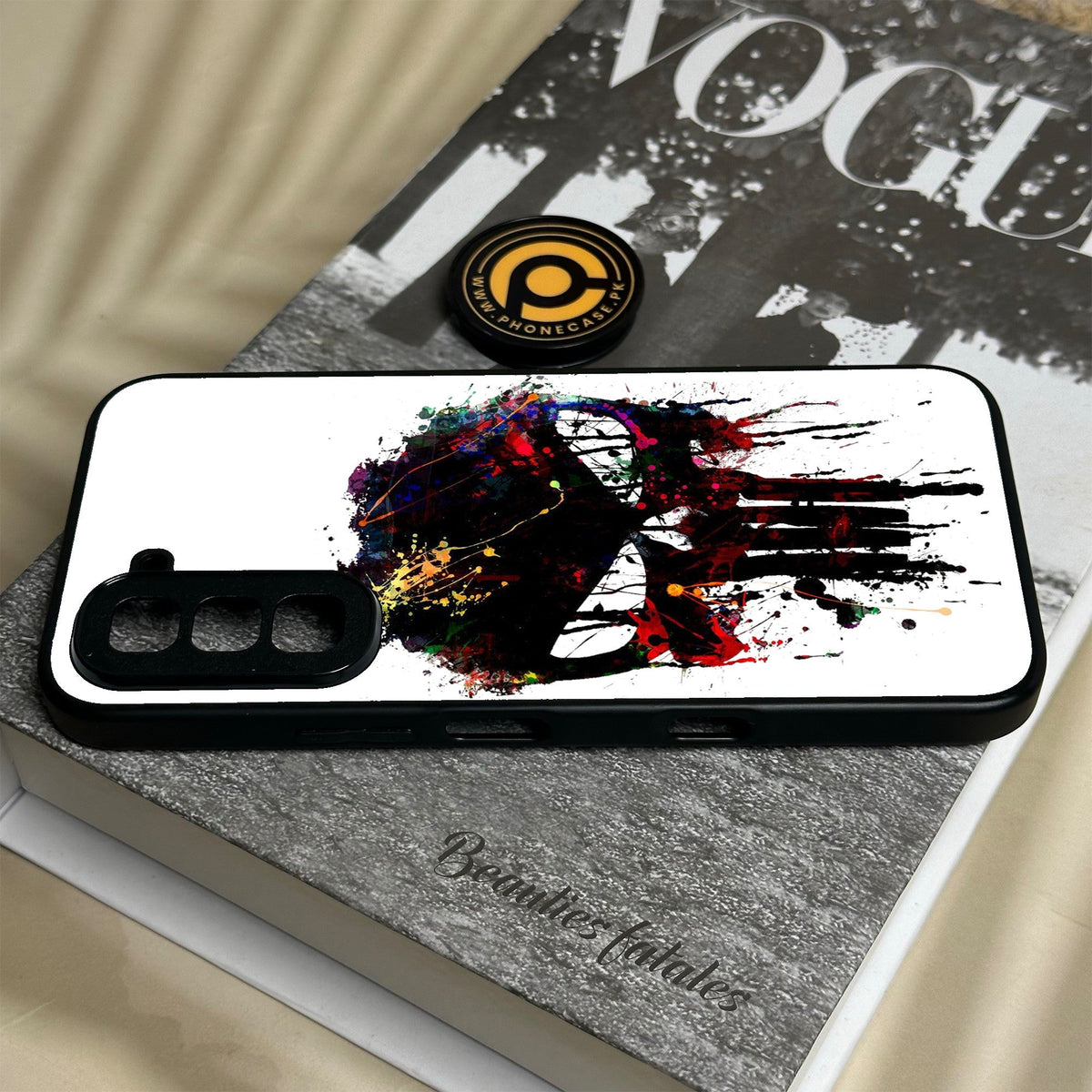 Infinix Hot 70 - Punisher Skull Design - Premium Metal Printed Soft Bumper Shock Proof Case