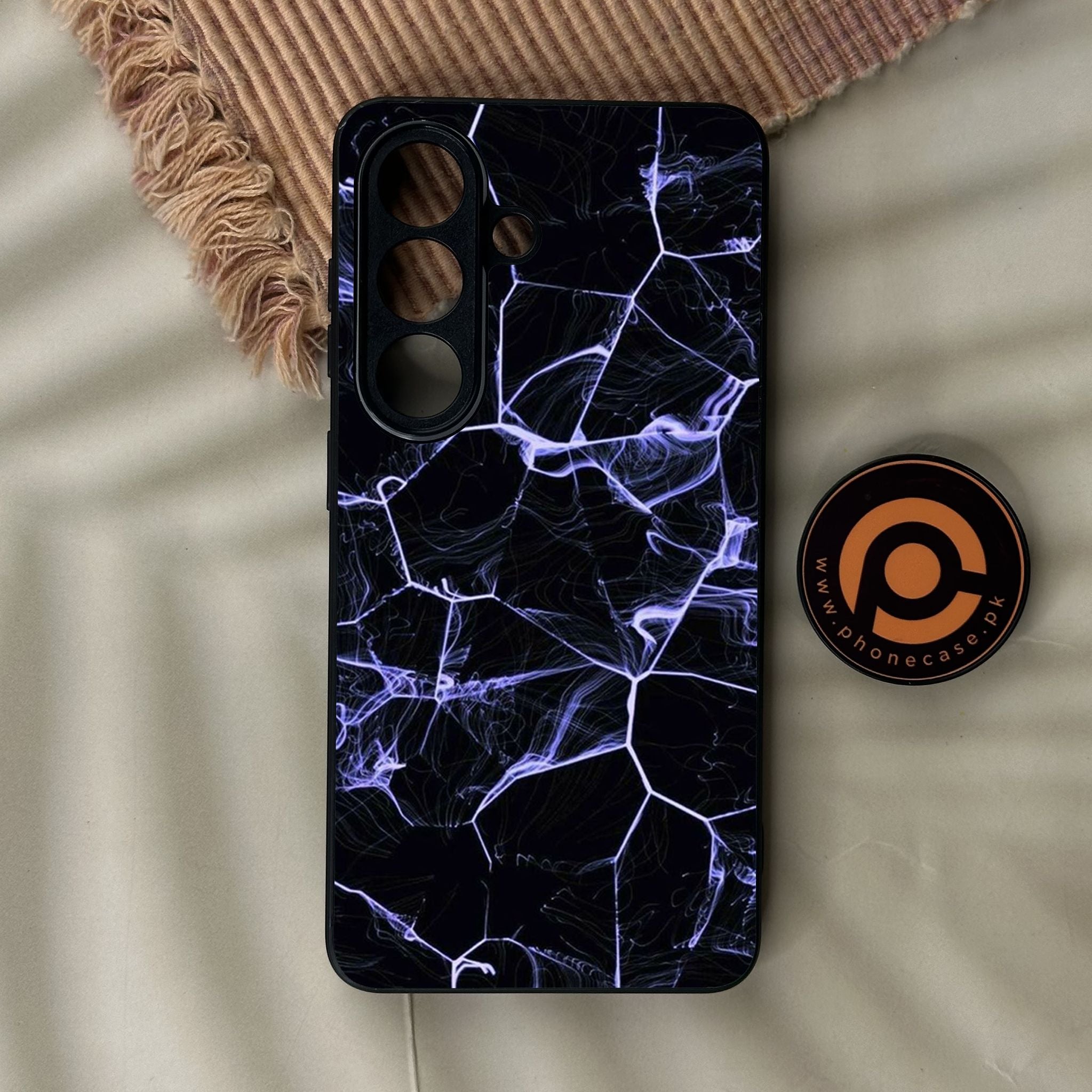 Galaxy S26 - Black Marble Design 10 - Premium Metal Printed Soft Bumper Shock Proof Case