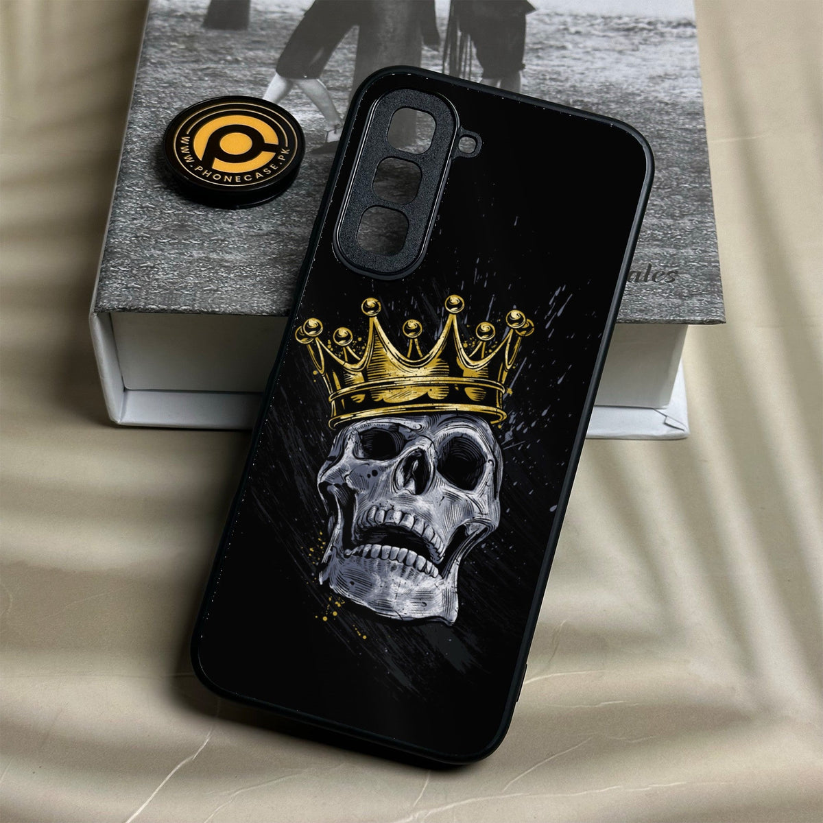 Infinix Hot 70 - King Design 5 - Premium Metal Printed Soft Bumper Shock Proof Case
