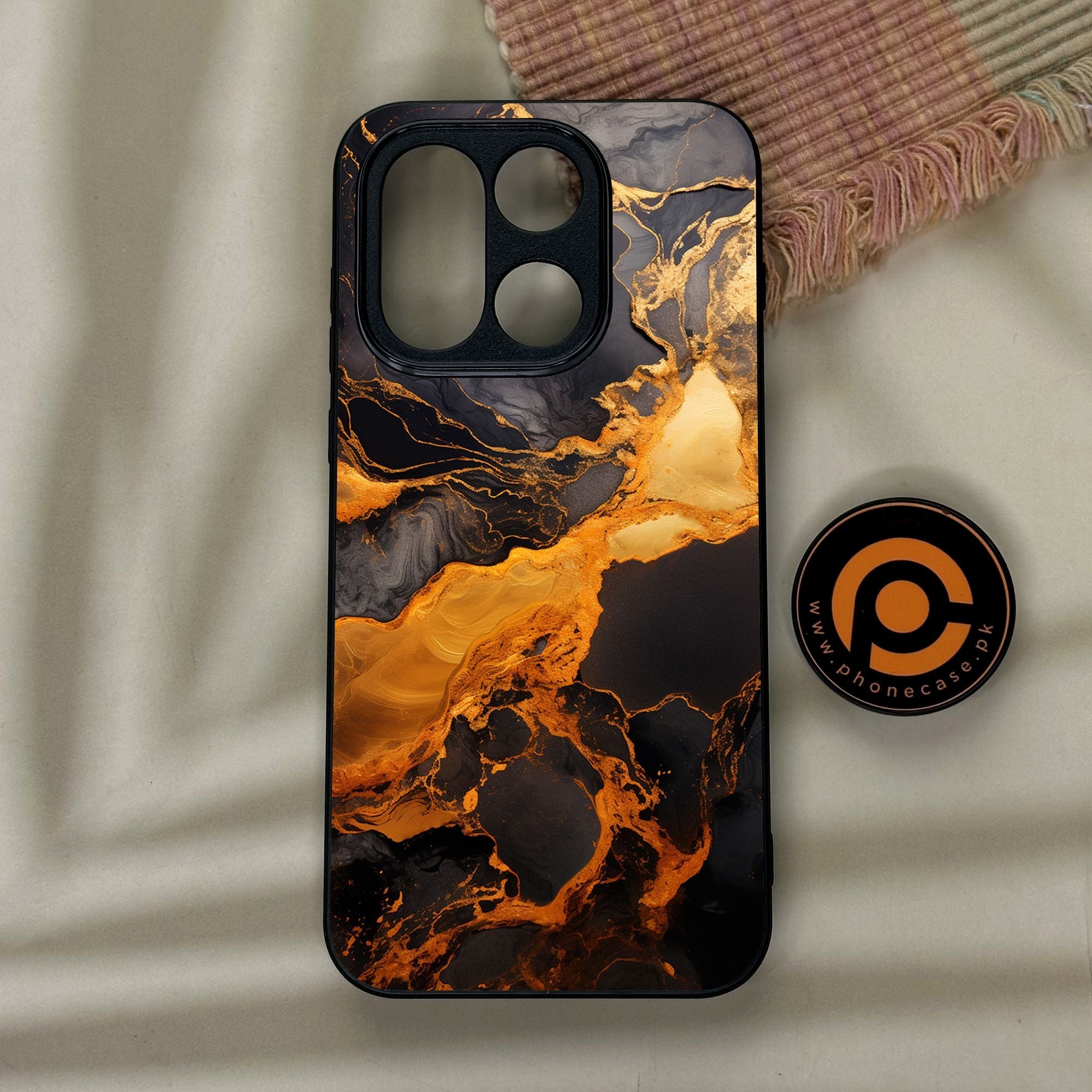 OnePlus 15 - Liquid 2.0 Design 4 - Premium Metal Printed Soft Bumper Shock Proof Case