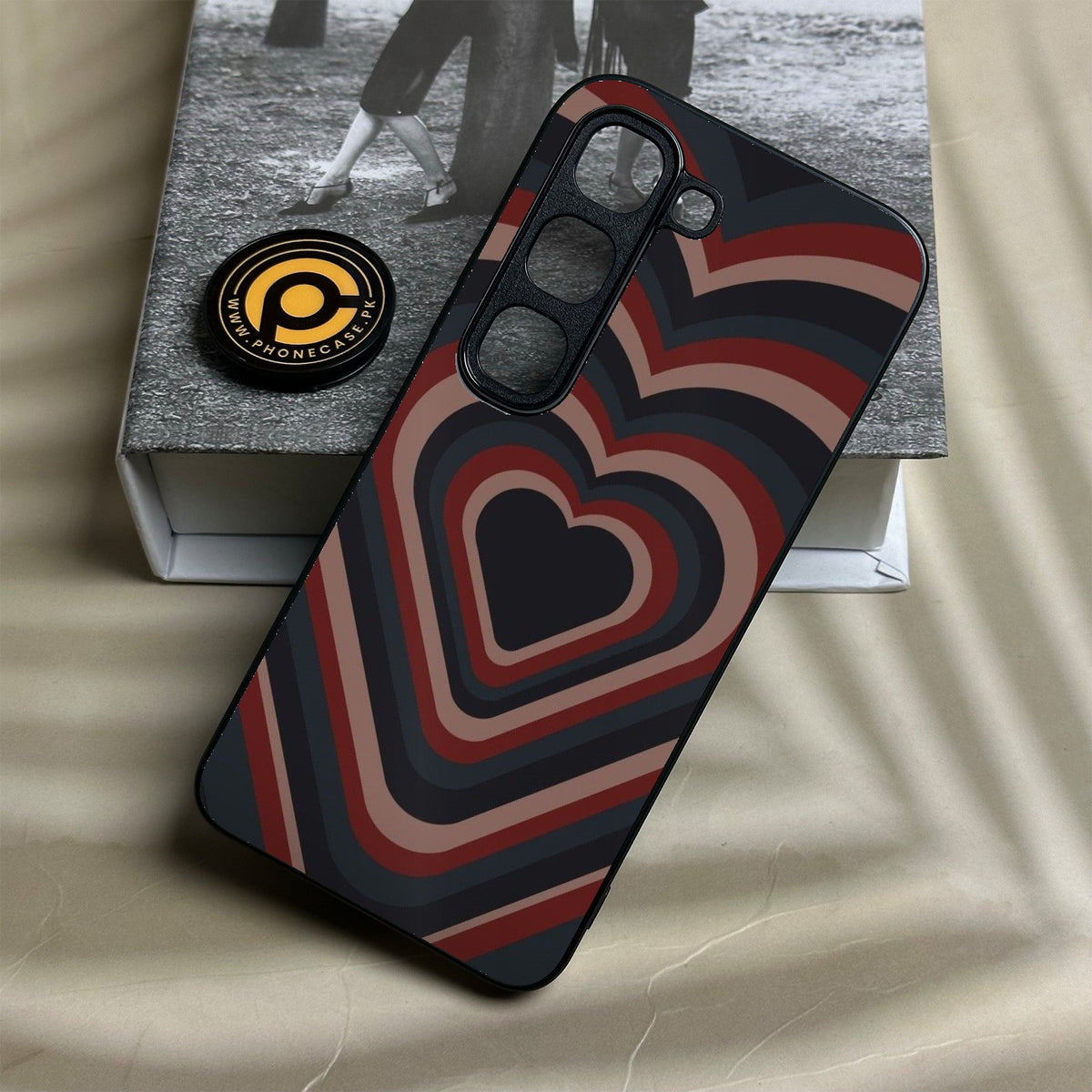 Infinix Hot 70 Pro - Heart 2.0 Design 4 - Premium Metal Printed Soft Bumper Shock Proof Case