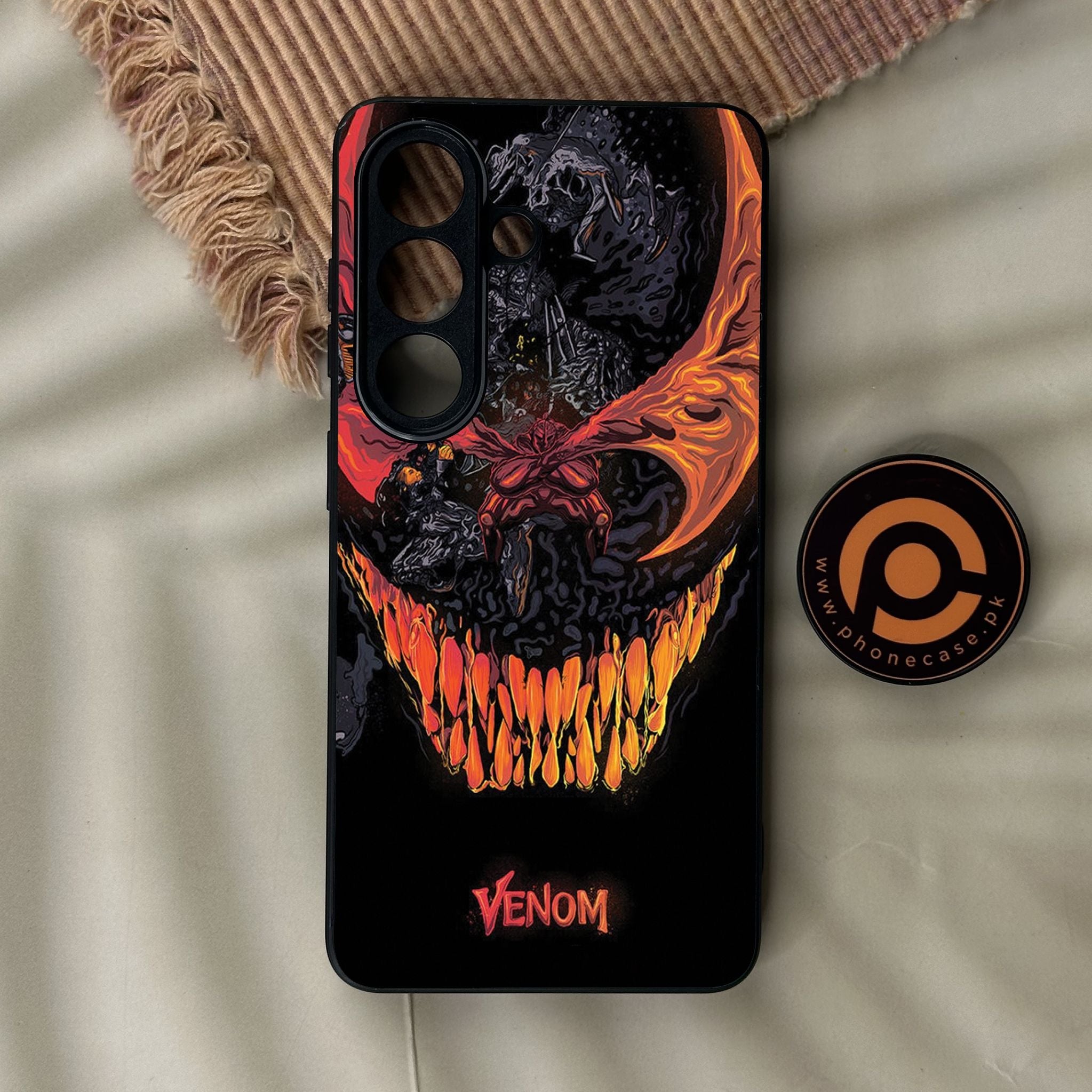 Galaxy S26 - Venom Case - Premium Metal Printed Soft Bumper Shock Proof Case