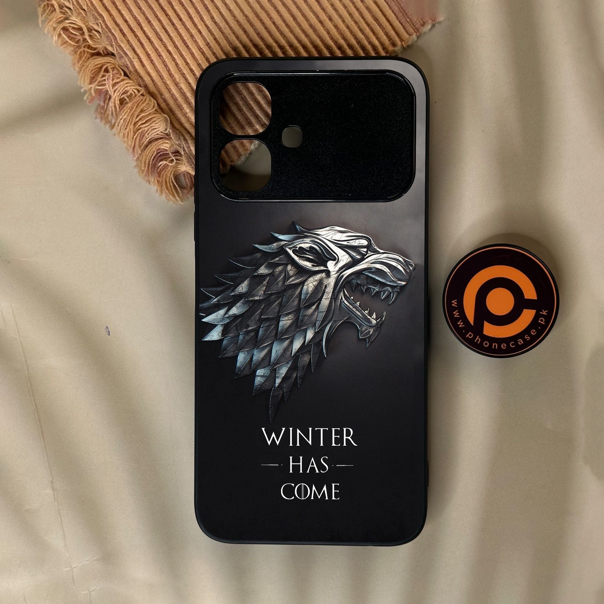 Infinix Smart 20 - Winter Has Come Got - Premium Metal Printed Soft Bumper Shock Proof Case