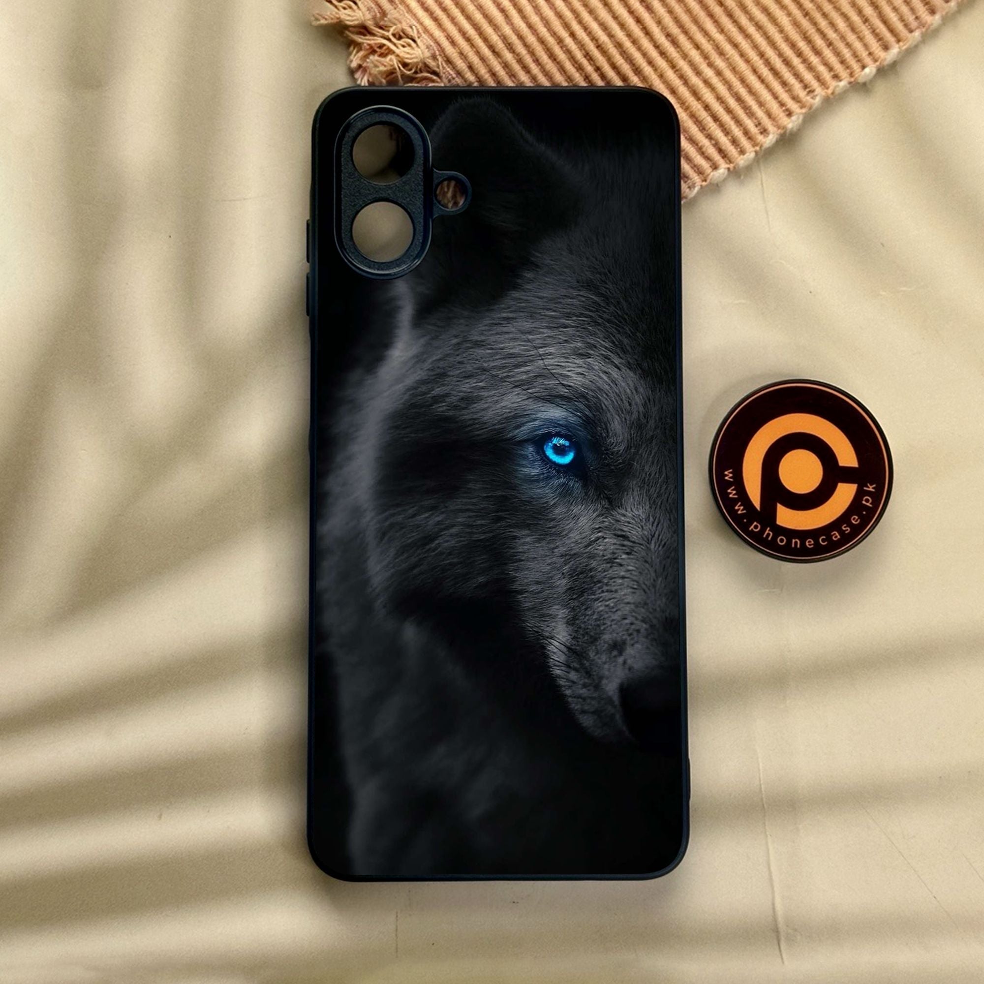Samsung Galaxy A07 - Wolf Design 9 - Premium Metal Printed Soft Bumper Shock Proof Case