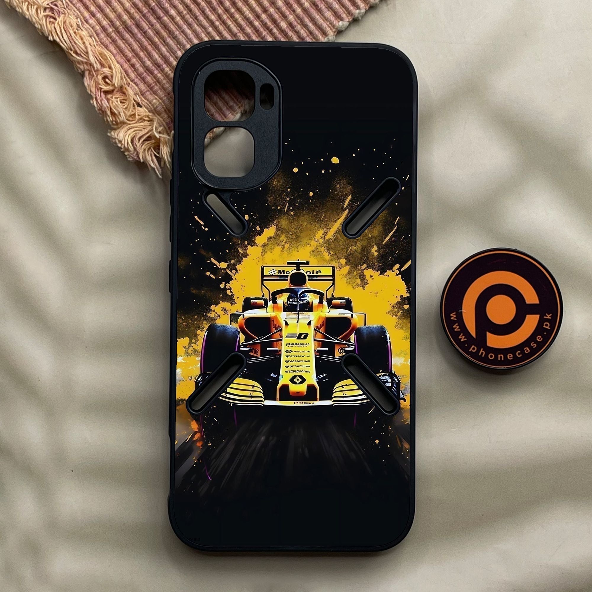 Infinix GT 50 Pro - Formula 1 Design 5 - Premium Metal Printed Soft Bumper Shock Proof Case