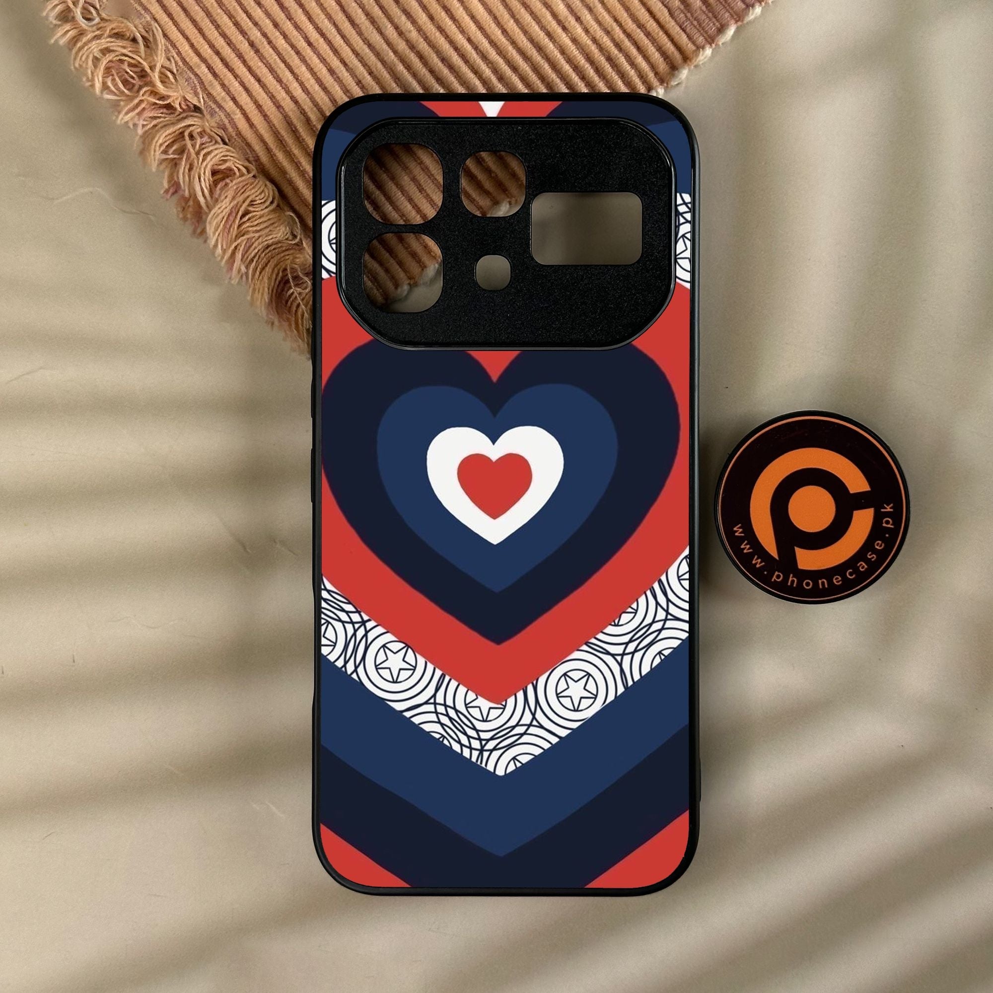 Infinix Note 60 - Heart 2.0 Design 3 - Premium Metal Printed Soft Bumper Shock Proof Case
