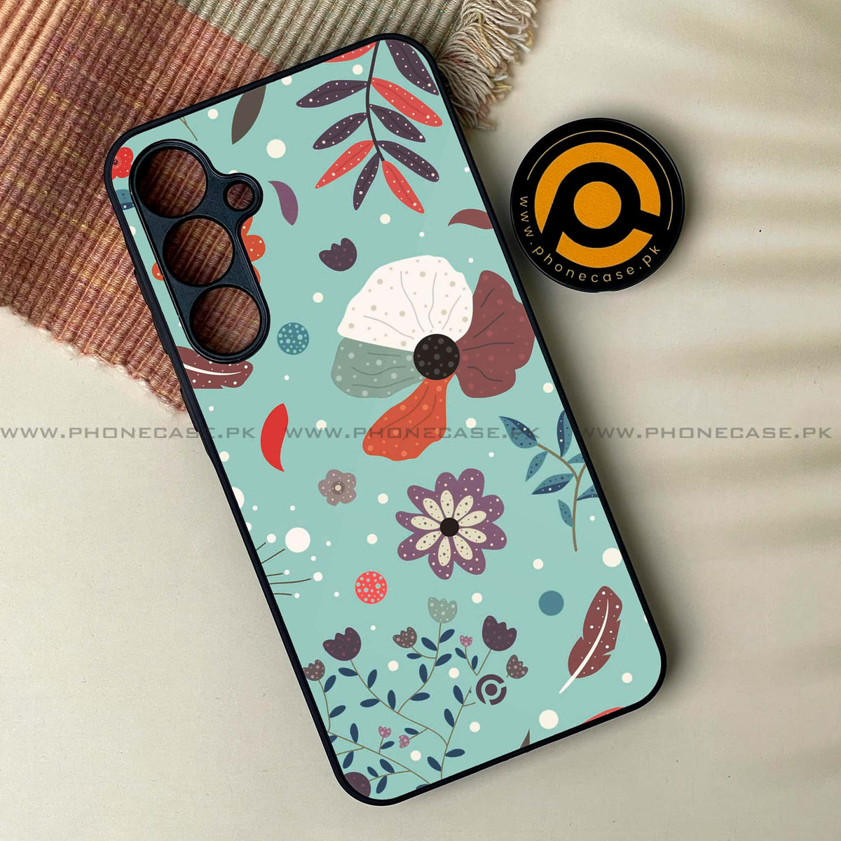 Floral Design Series - HQ Ultra Shine Premium Metal Phone Case All Models