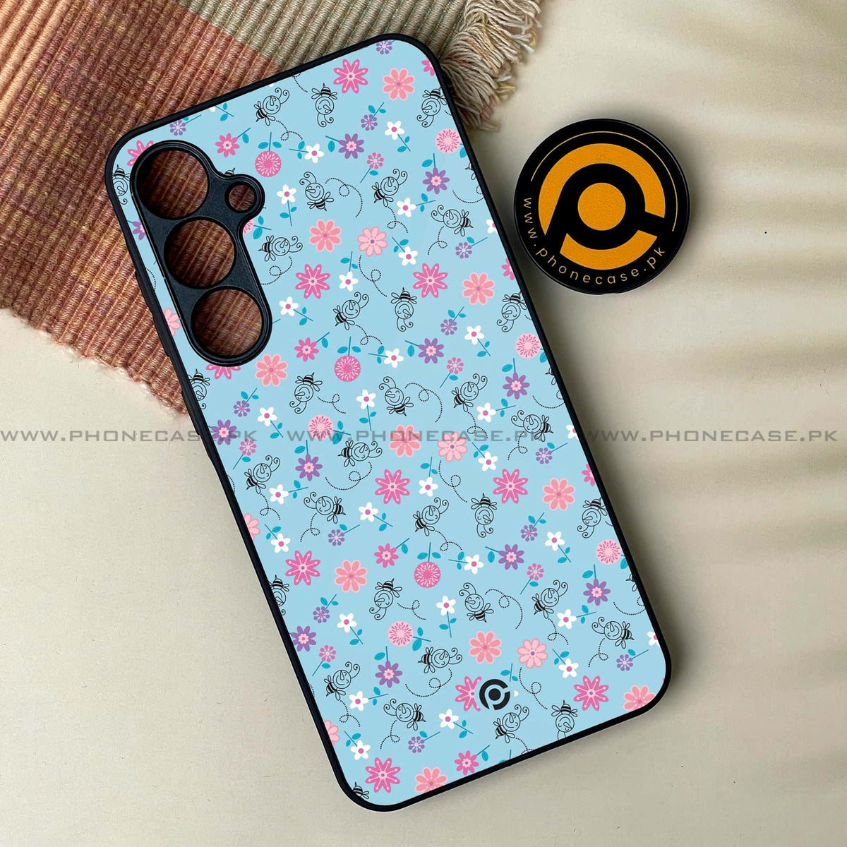Floral Design Series - HQ Ultra Shine Premium Metal Phone Case All Models