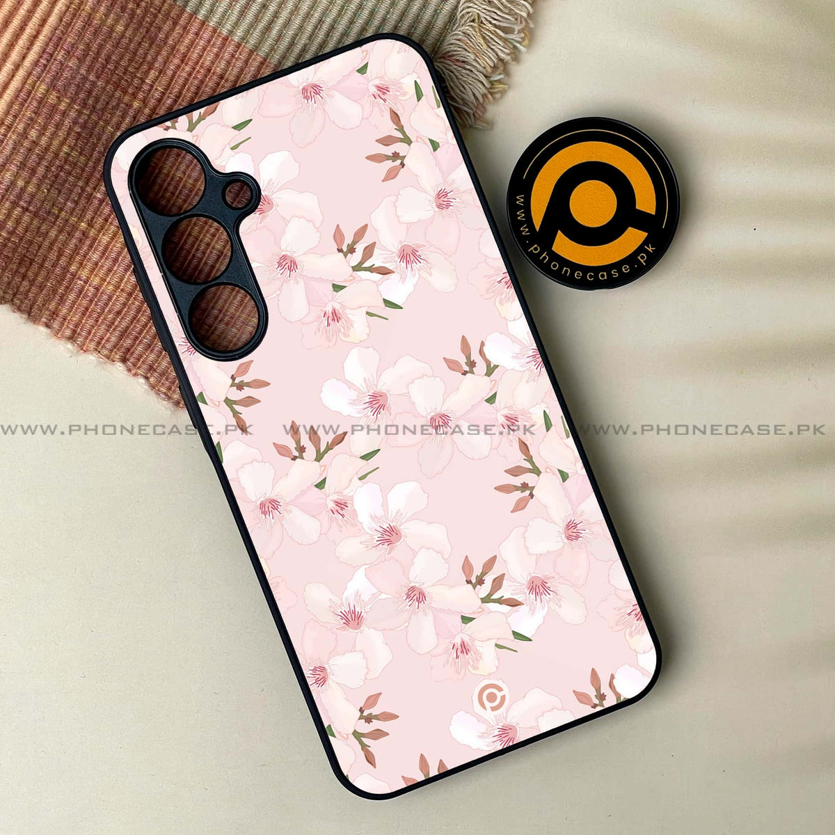 Floral Design Series - HQ Ultra Shine Premium Metal Phone Case All Models