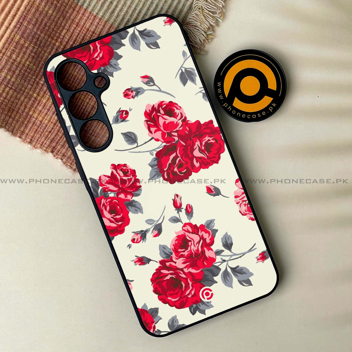 Floral Design Series - HQ Ultra Shine Premium Metal Phone Case All Models