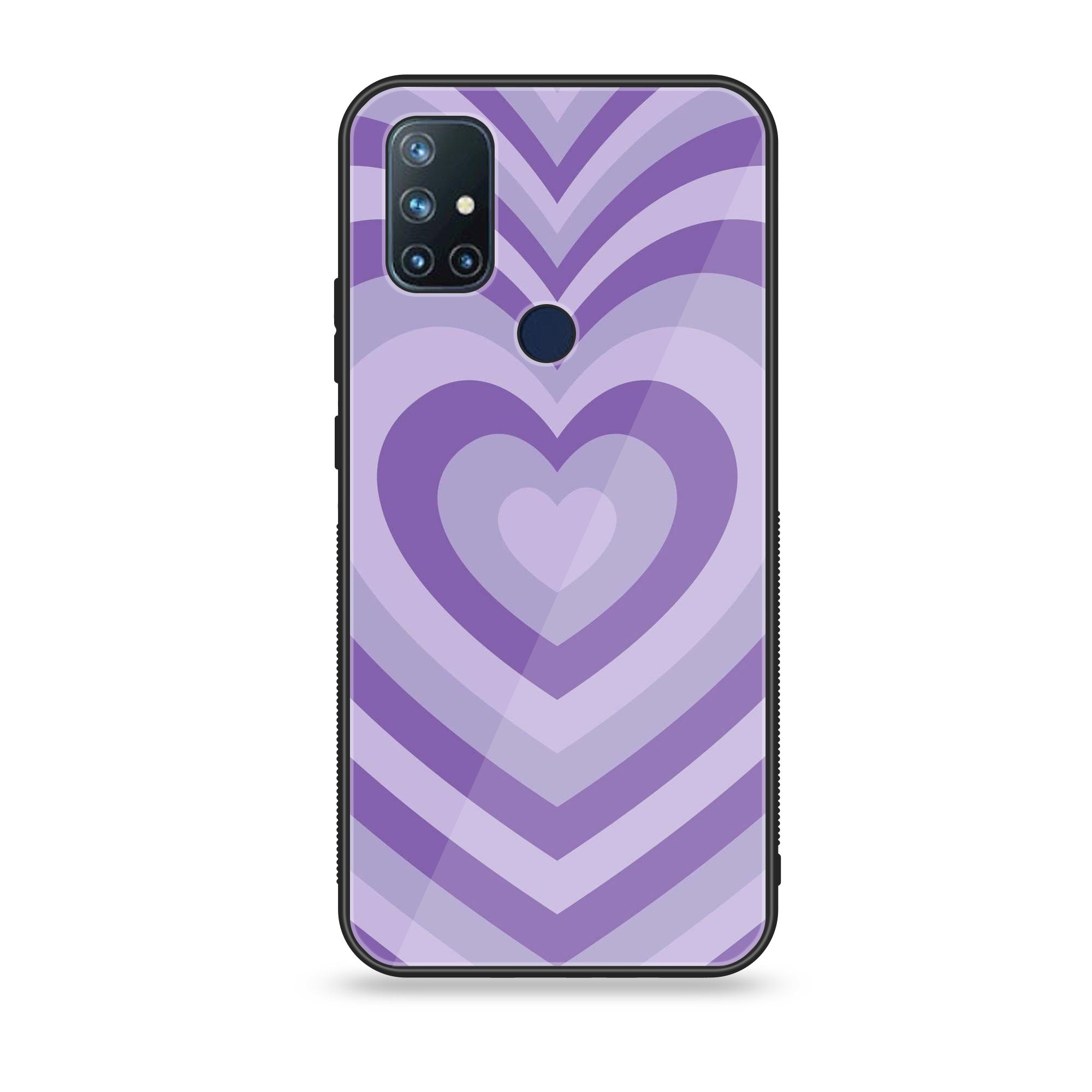 OnePlus Nord N10-Heart Beat Series - Premium Printed Glass soft Bumper shock Proof Case