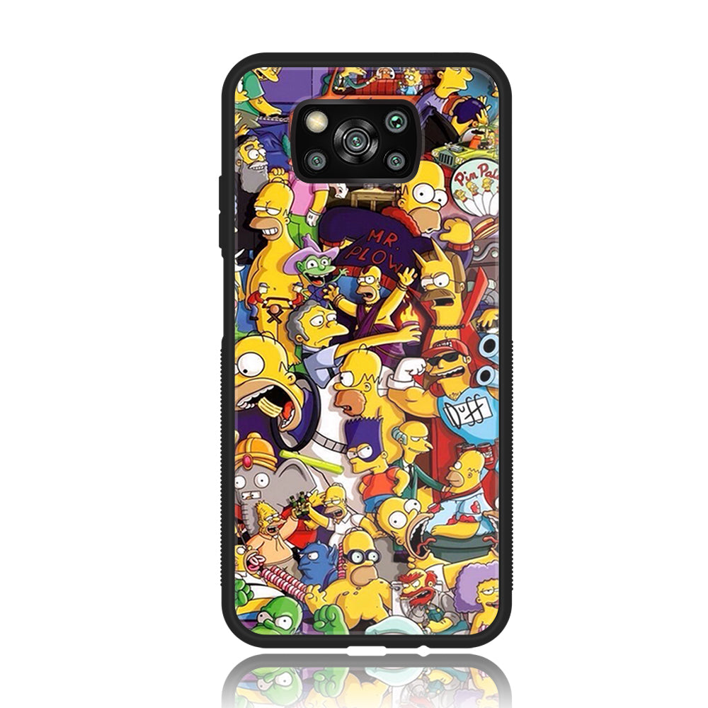 Xiaomi Poco X3 - Cartoon Series - Premium Printed Glass soft Bumper shock Proof Case