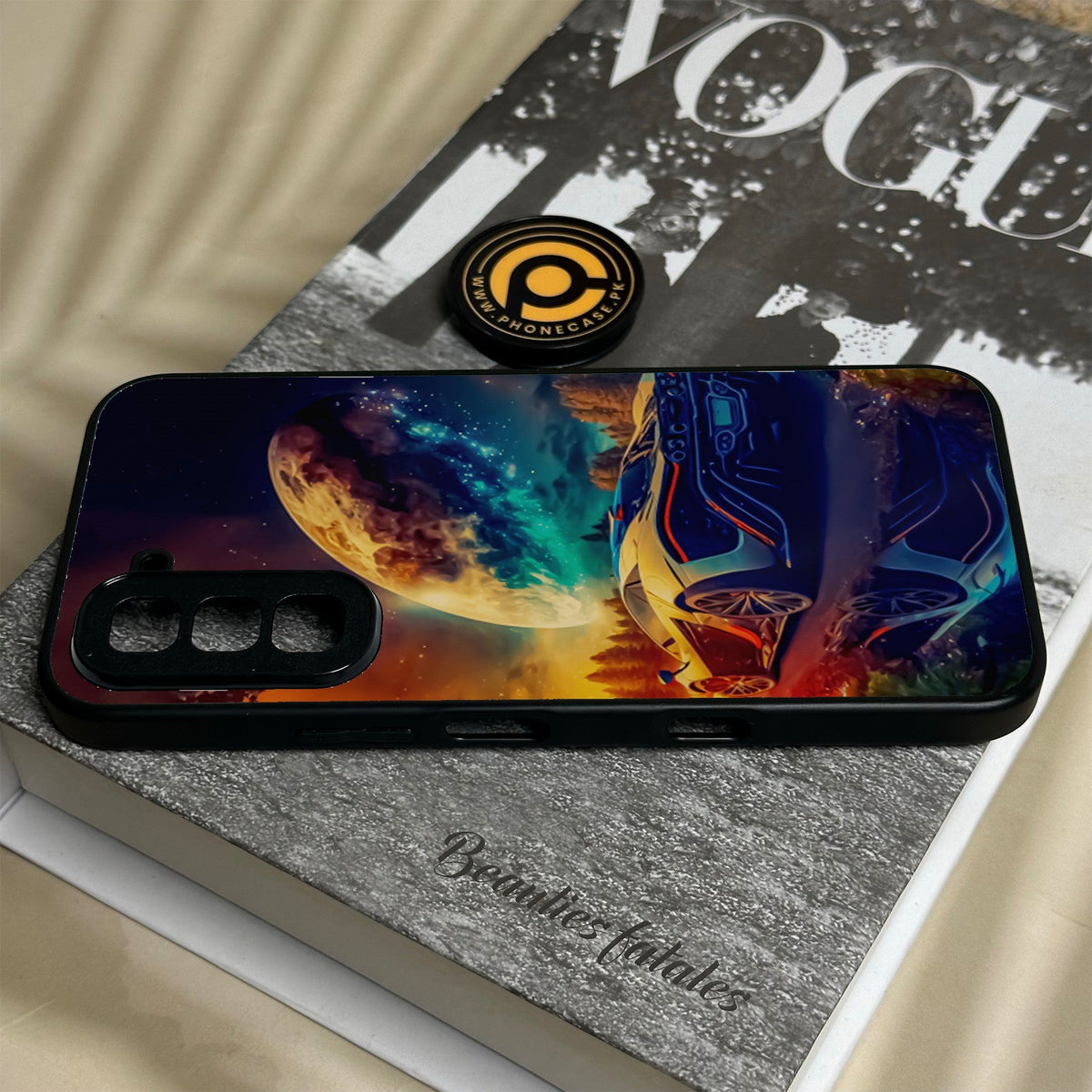 Infinix Hot 70 - Racing Design 5 - Premium Metal Printed Soft Bumper Shock Proof Case