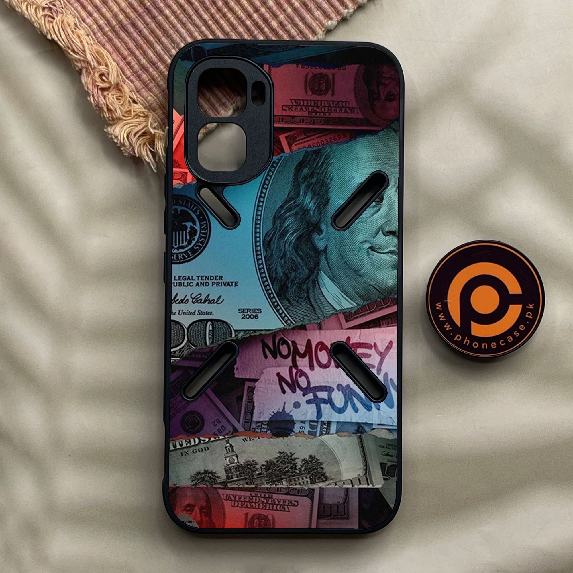 Infinix GT 50 Pro - Dollar Design 8 - Premium Metal Printed Soft Bumper Shock Proof Case