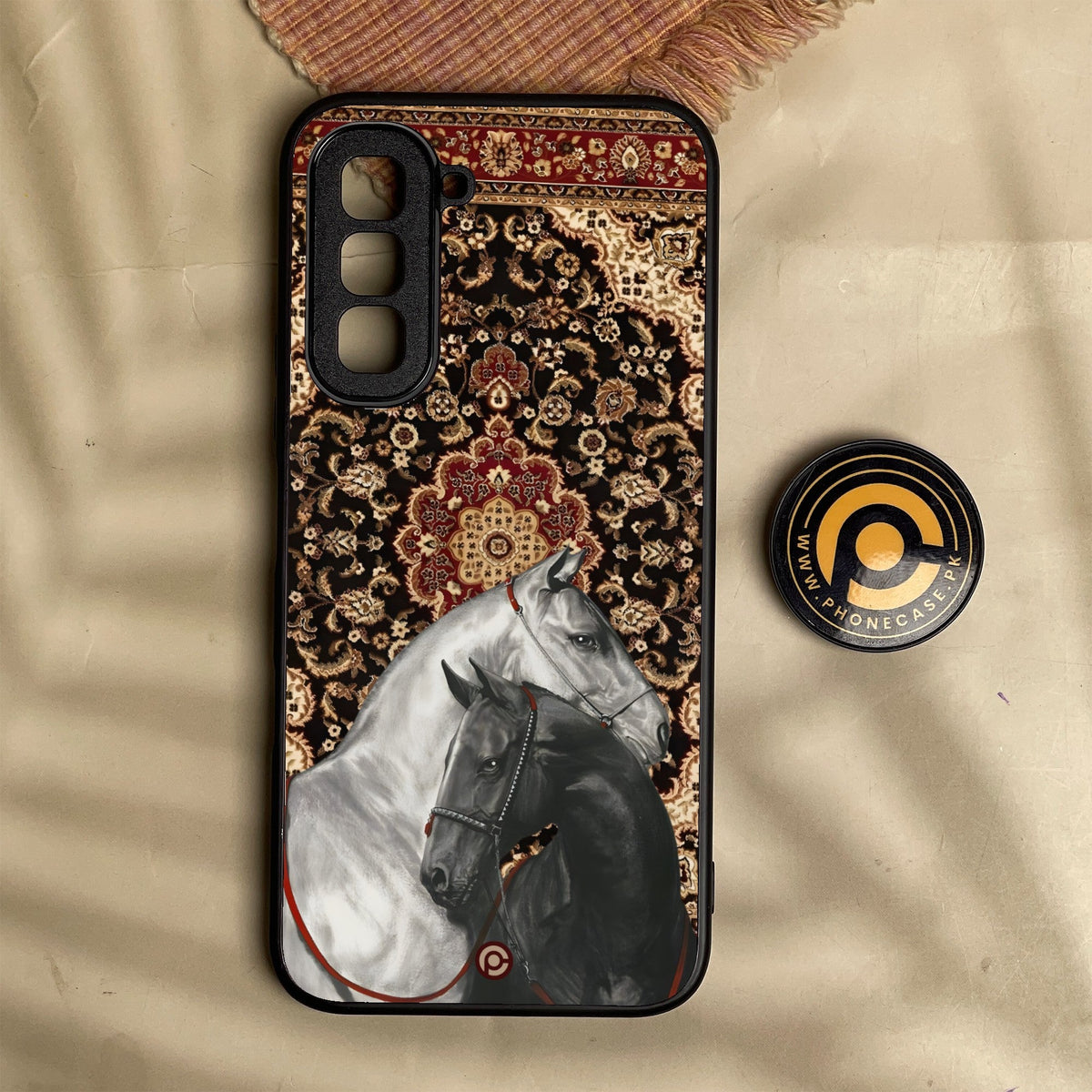 Infinix Hot 70 - Horse Heritage - Premium Metal Printed Soft Bumper Shock Proof Case