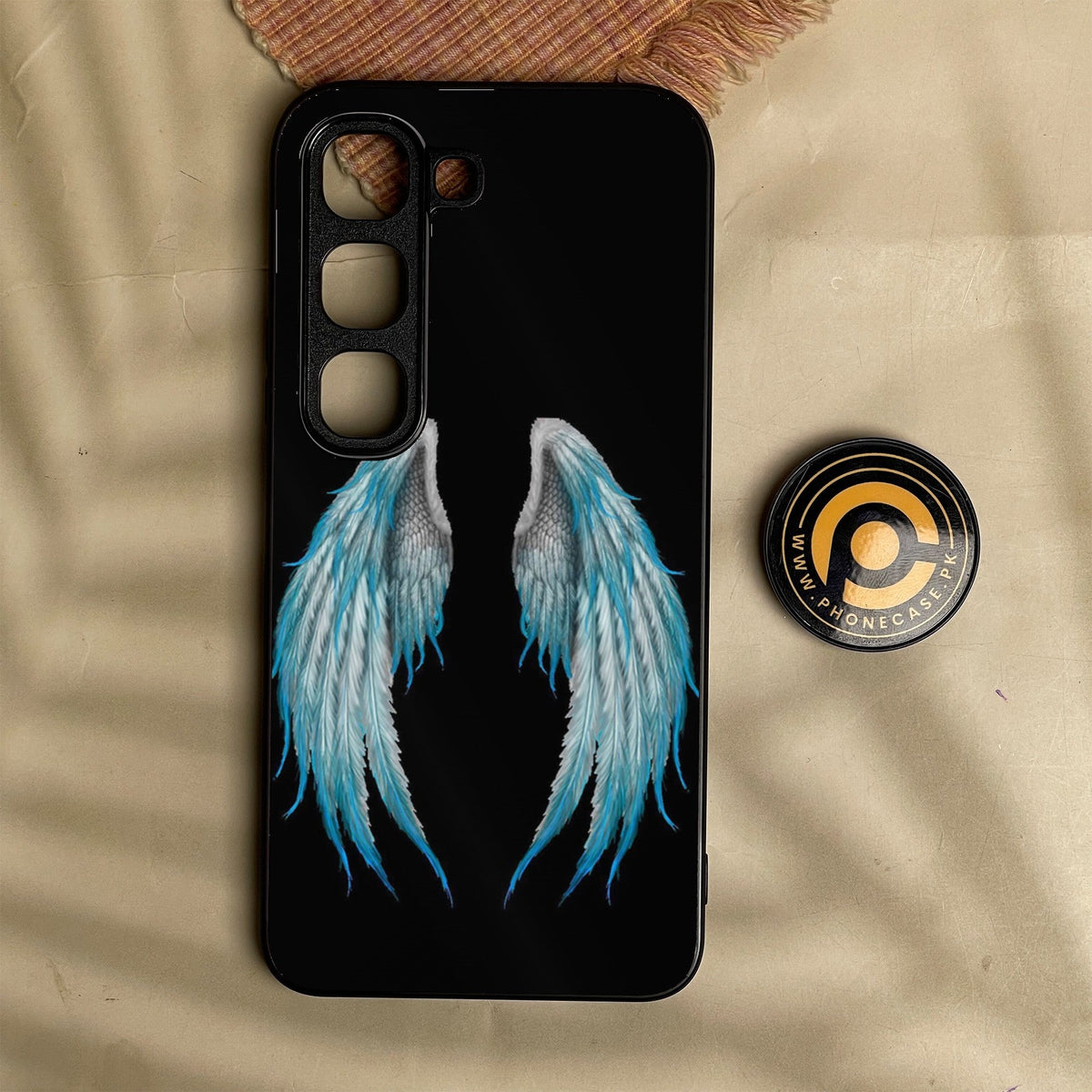Infinix Hot 70 Pro - Angel Wings Design 4 - Premium Metal Printed Soft Bumper Shock Proof Case
