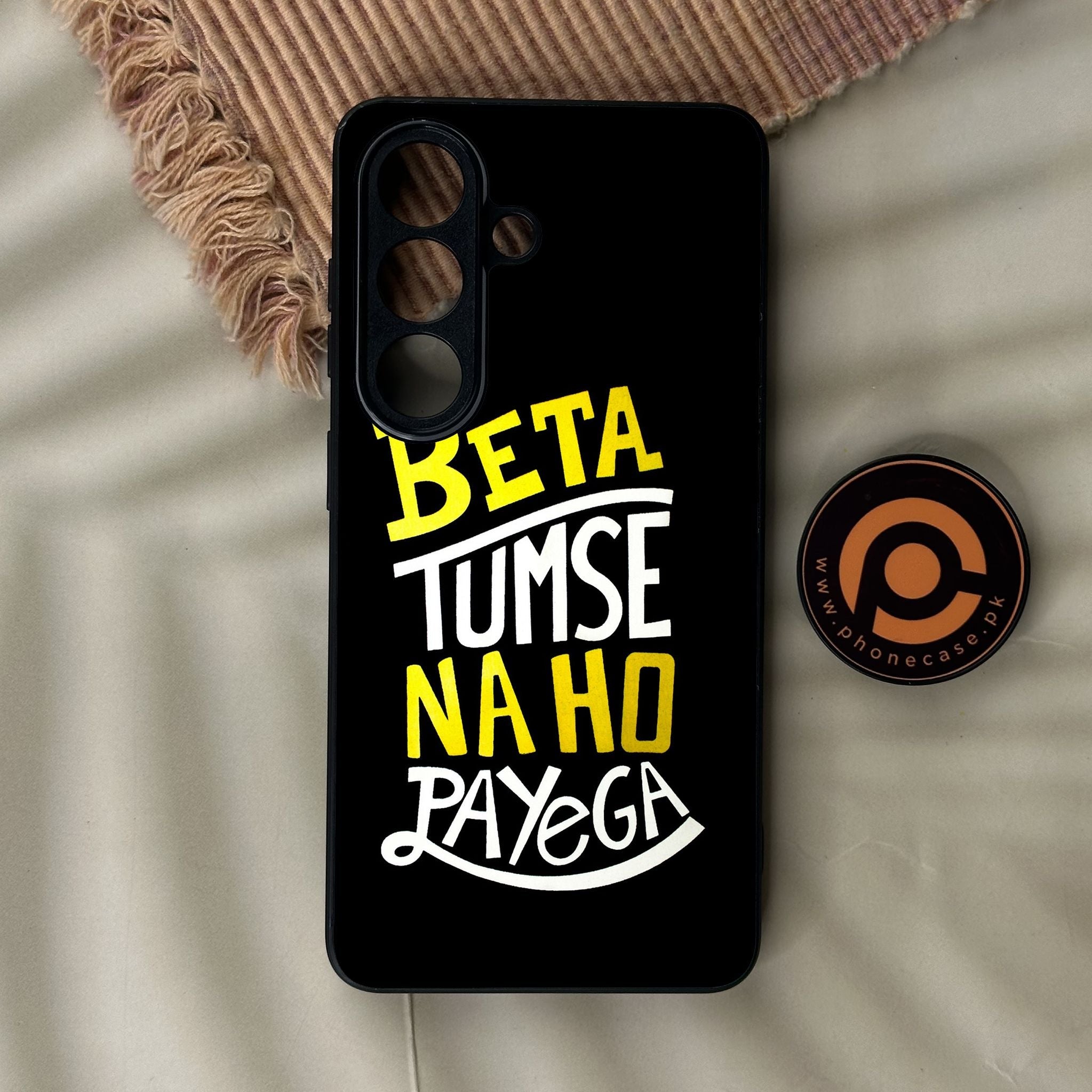 Galaxy S26 - Beta Tum Se Na Ho - Premium Metal Printed Soft Bumper Shock Proof Case