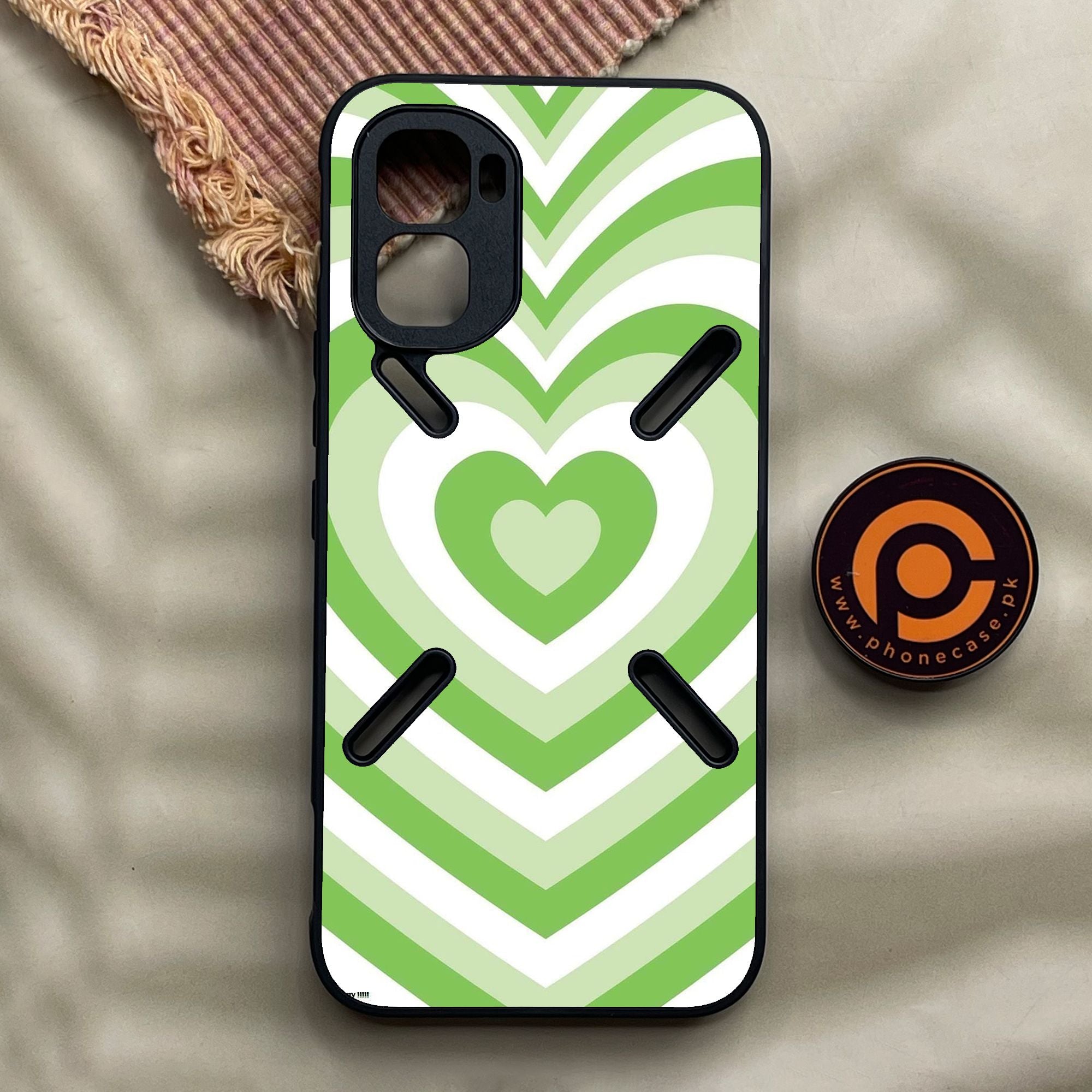 Infinix GT 50 Pro - Heartbeat Design 10 - Premium Metal Printed Soft Bumper Shock Proof Case