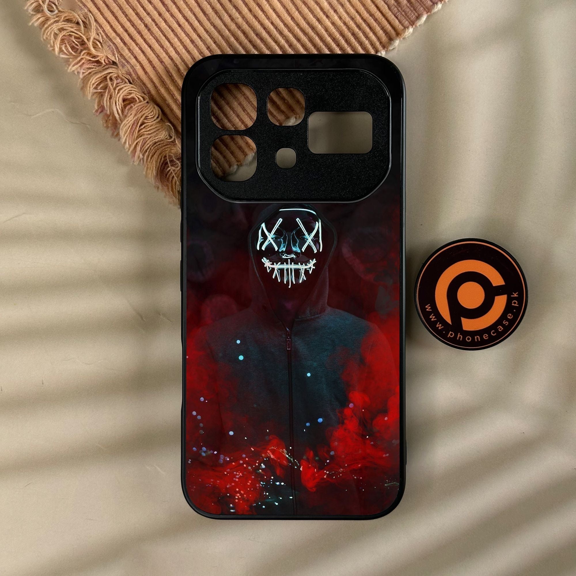 Infinix Note 60 Pro - Anonymous 2.0 Design 3 - Premium Metal Printed Soft Bumper Shock Proof Case