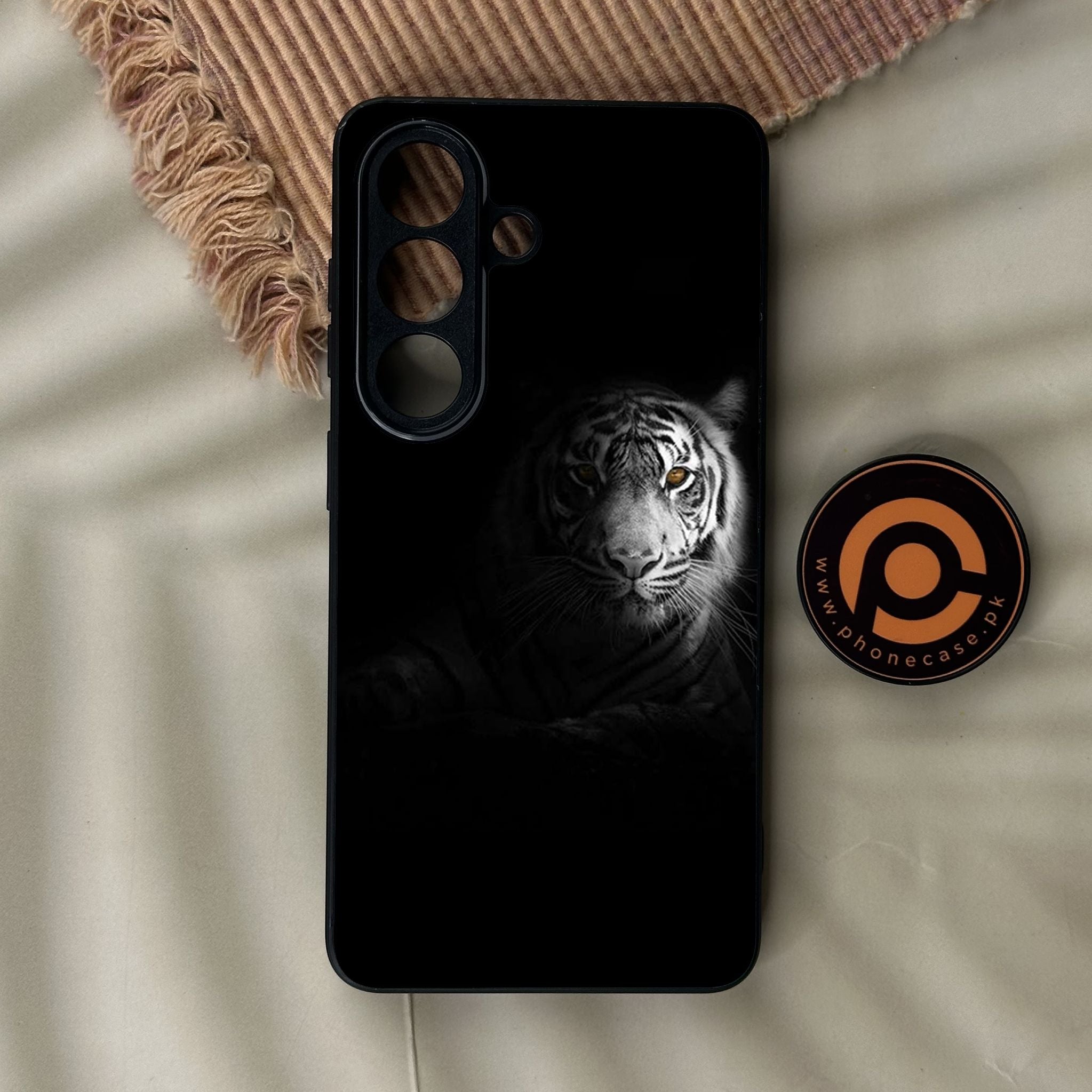 Galaxy S26 - Tiger Design 10 - Premium Metal Printed Soft Bumper Shock Proof Case