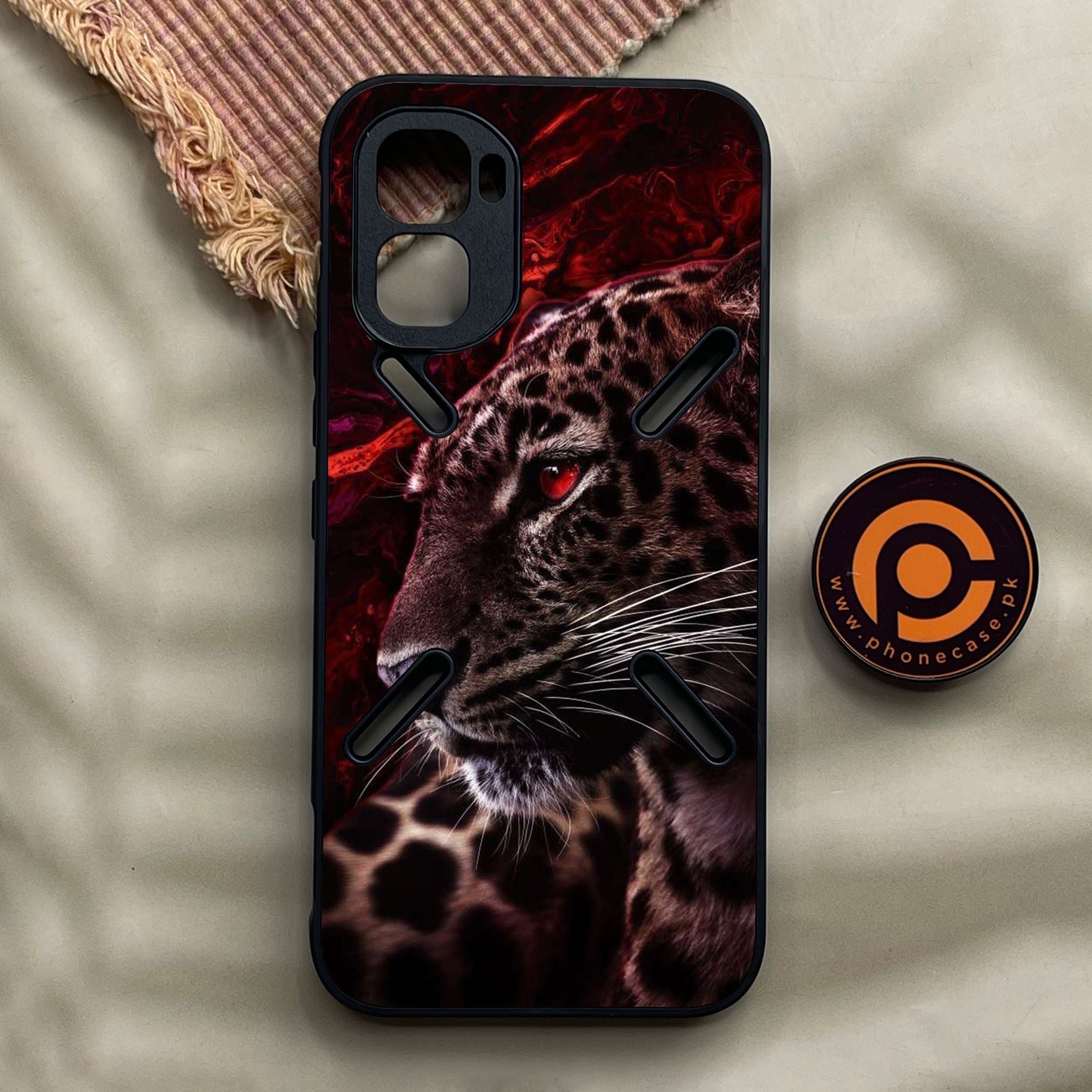 Infinix GT 50 Pro - Tiger Design 5 - Premium Metal Printed Soft Bumper Shock Proof Case
