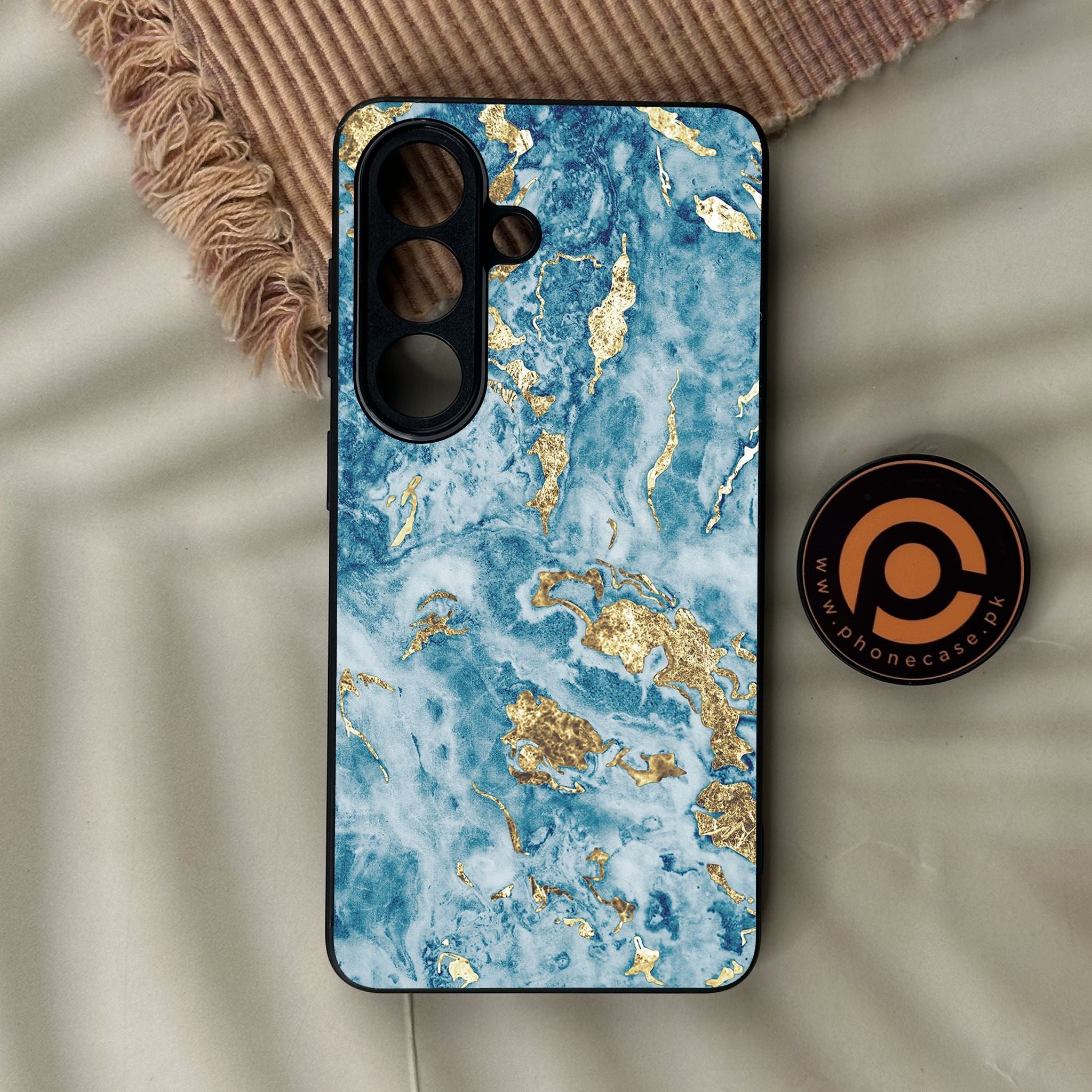 Galaxy S26 - Blue 2.0 Design 7 - Premium Metal Printed Soft Bumper Shock Proof Case