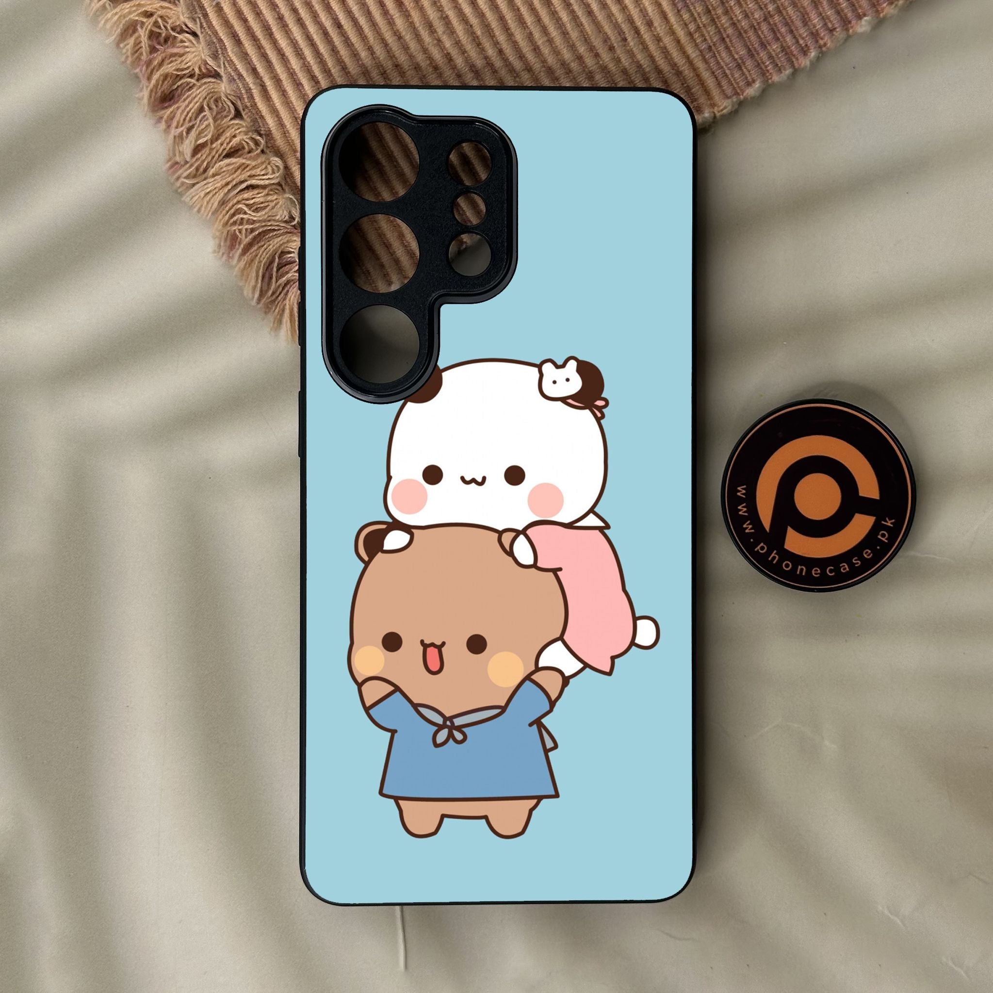 Galaxy S26 Ultra - Cute Bubu Dudu Design 5 - Premium Metal Printed Soft Bumper Shock Proof Case
