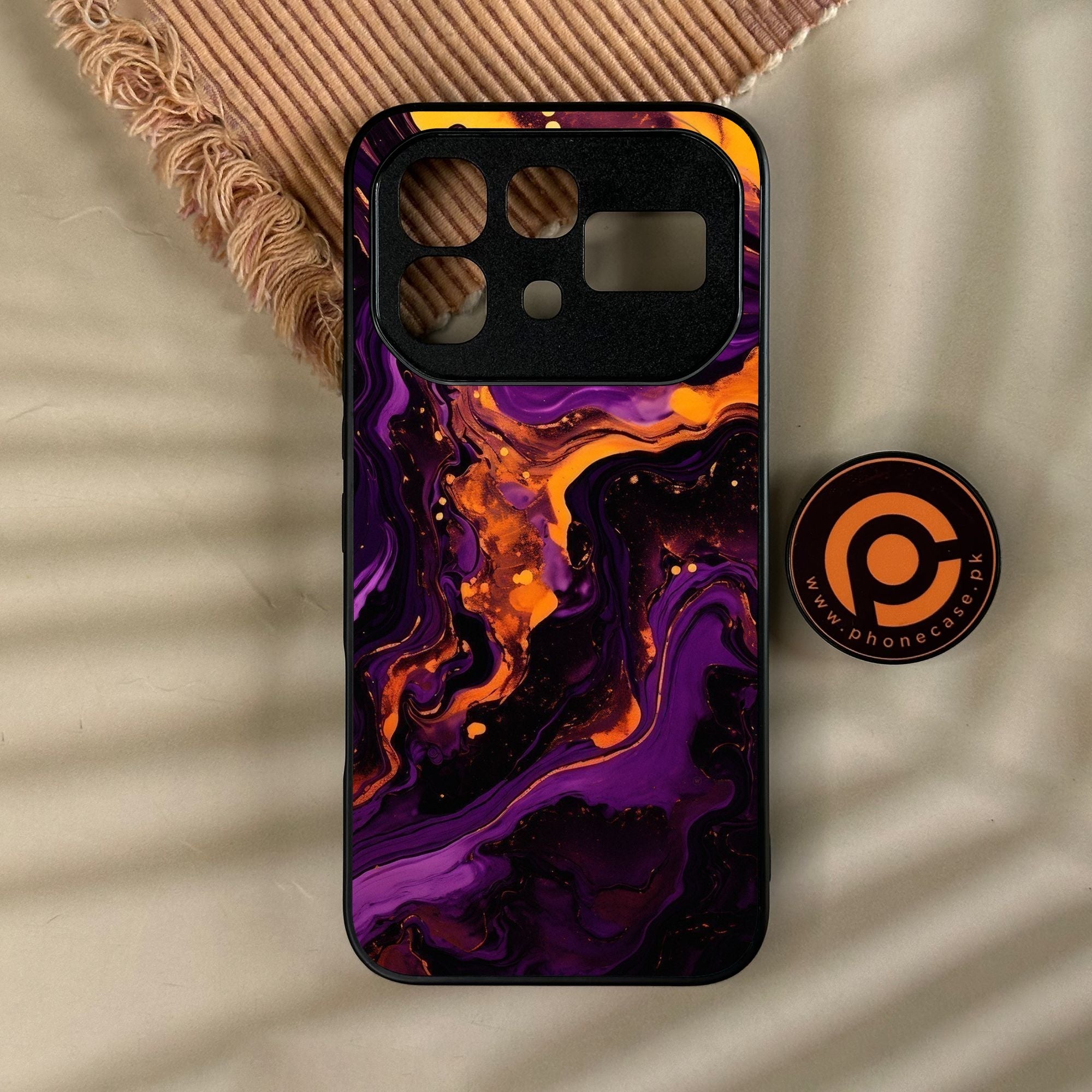 Infinix Note 60 - Liquid 2.0 Design 7 - Premium Metal Printed Soft Bumper Shock Proof Case