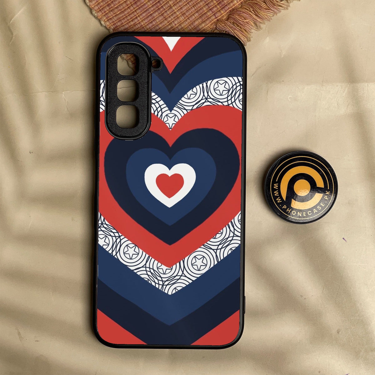Infinix Hot 70 - Heart 2.0 Design 3 - Premium Metal Printed Soft Bumper Shock Proof Case