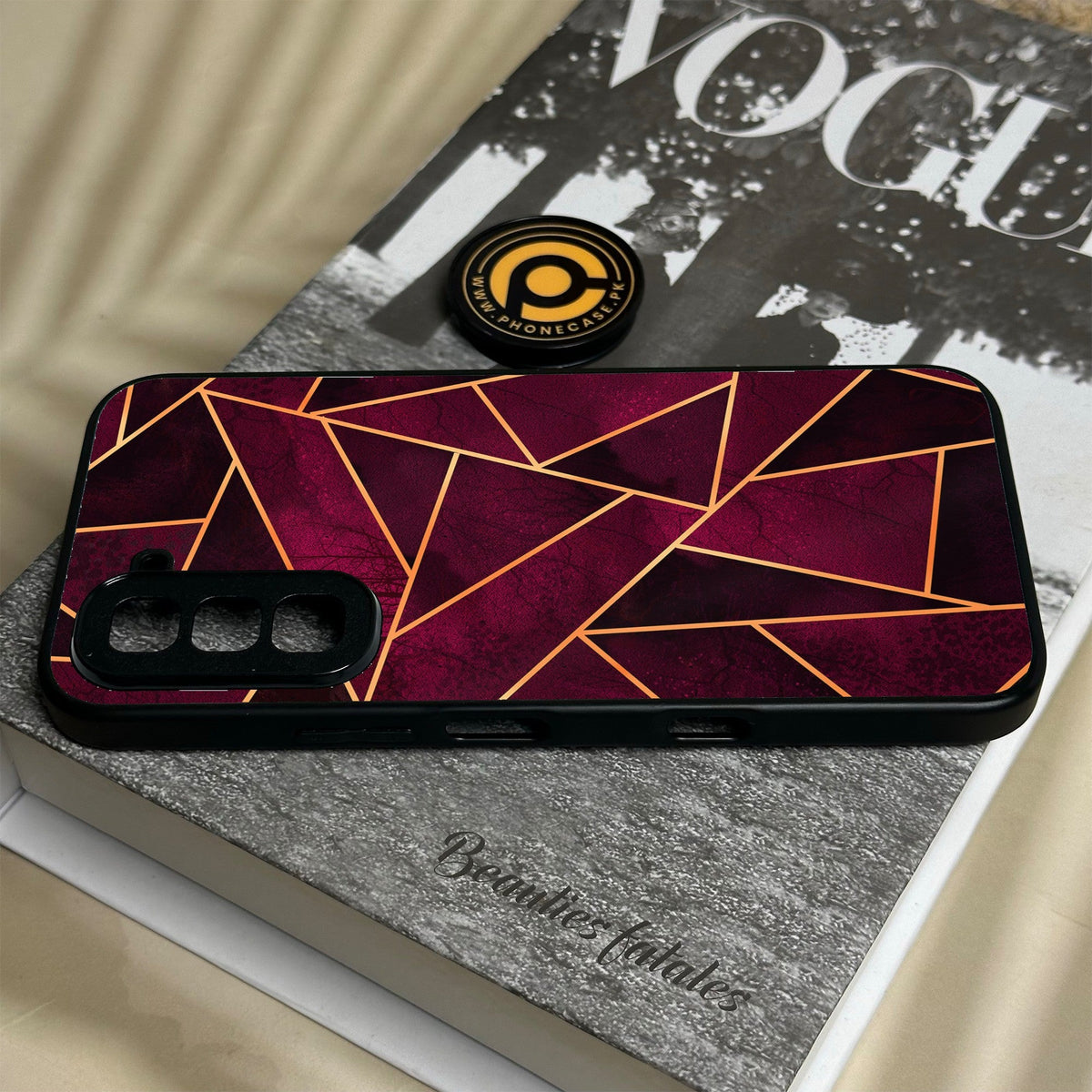Infinix Hot 70 - Geometric Design 4 - Premium Metal Printed Soft Bumper Shock Proof Case