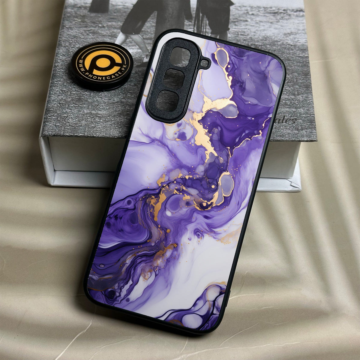 Infinix Hot 70 - Liquid 2.0 Design 2 - Premium Metal Printed Soft Bumper Shock Proof Case
