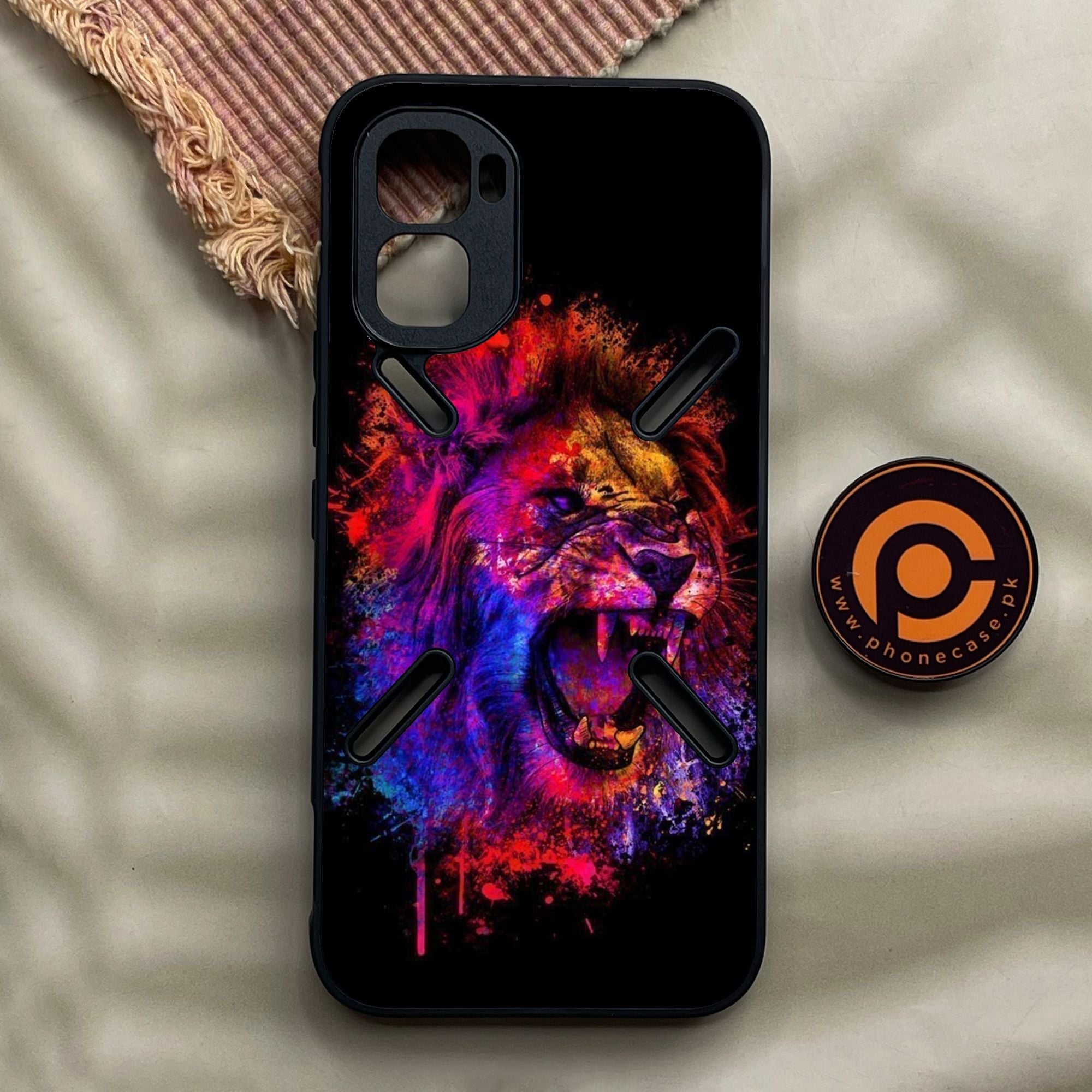Infinix GT 50 Pro - Tiger 2.0 Design 5 - Premium Metal Printed Soft Bumper Shock Proof Case