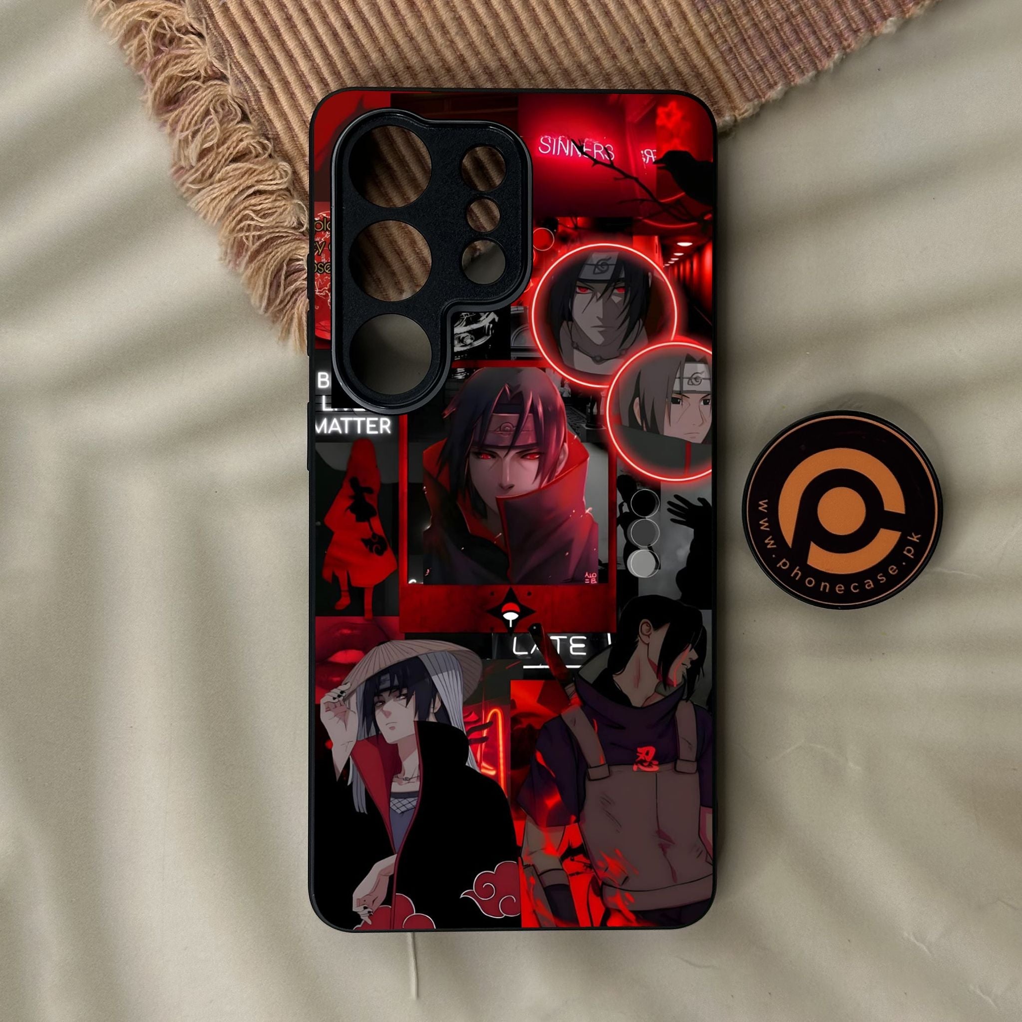 Galaxy S26 Ultra - Itachi Aesthetic - Premium Metal Printed Soft Bumper Shock Proof Case