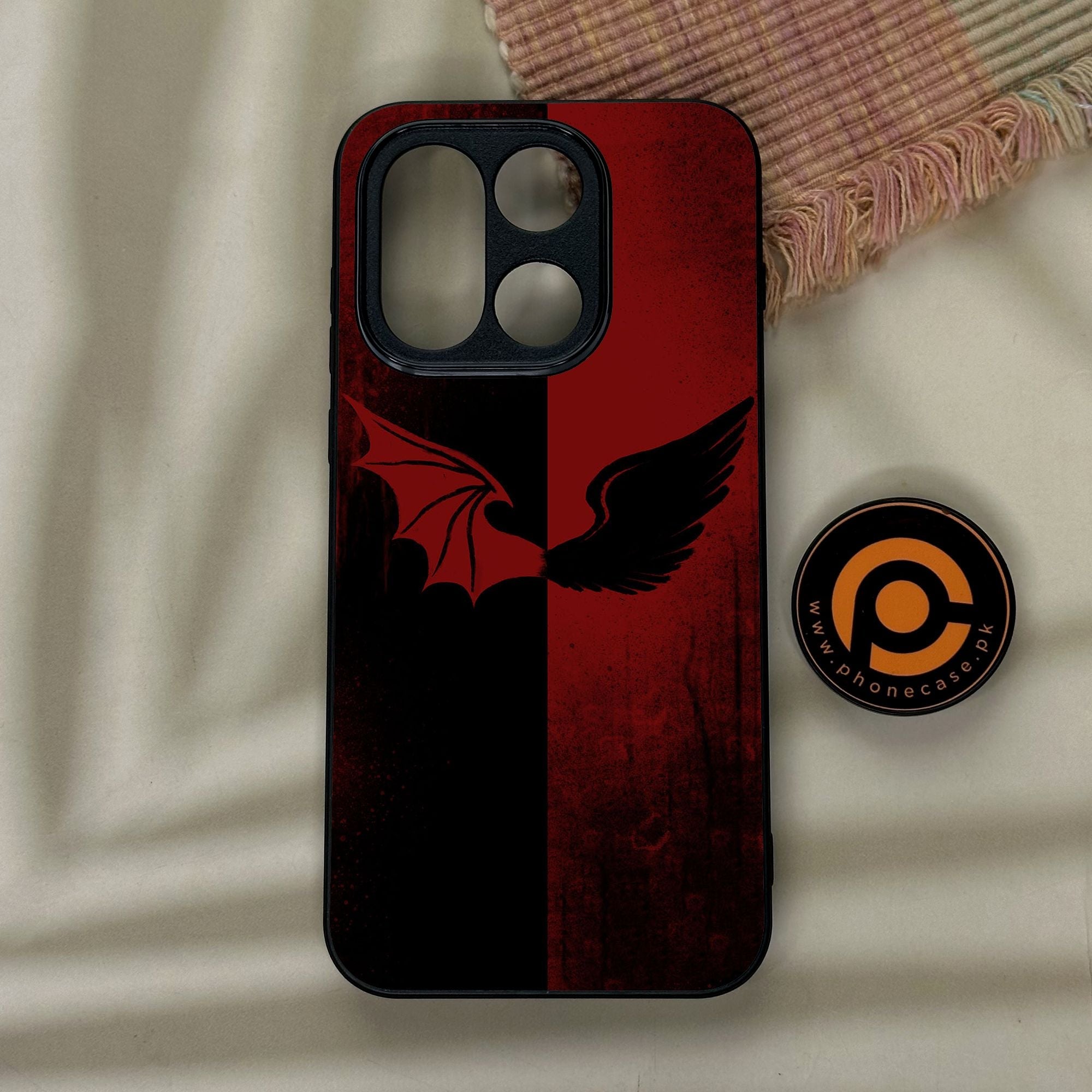 OnePlus 15 - Angel 2.0 Design 6 - Premium Metal Printed Soft Bumper Shock Proof Case