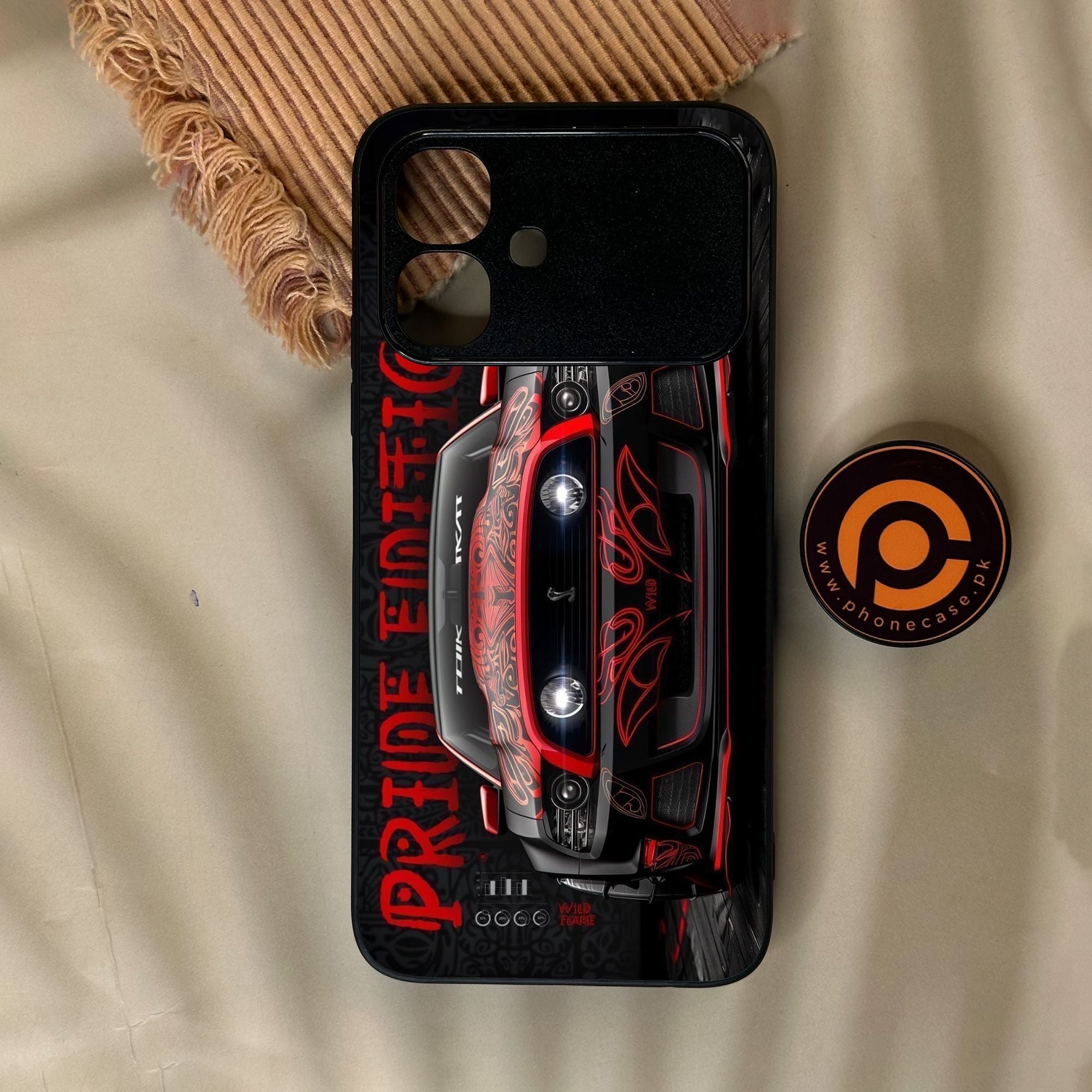 Infinix Smart 20 - Cobra X Racing Car - Premium Metal Printed Soft Bumper Shock Proof Case