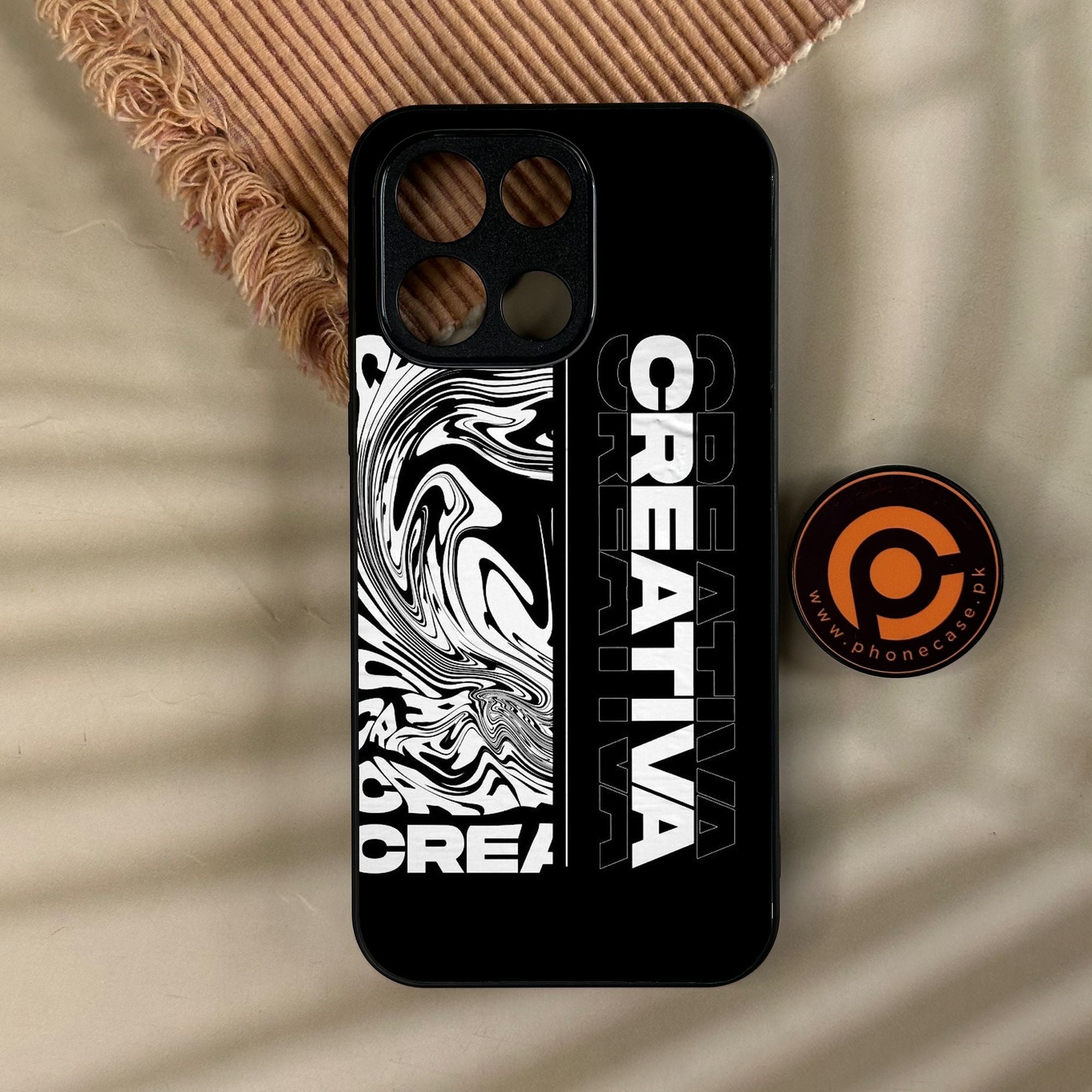 OnePlus Turbo 6 - Creative - Premium Metal Printed Soft Bumper Shock Proof Case