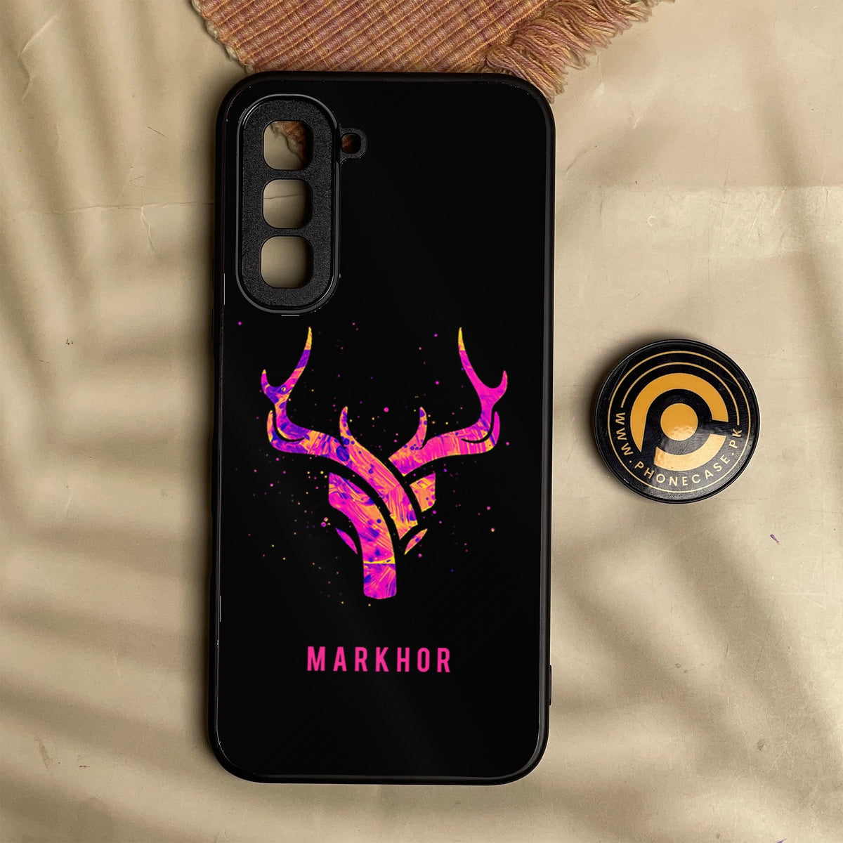 Infinix Hot 70 - Markhor Design 6 - Premium Metal Printed Soft Bumper Shock Proof Case