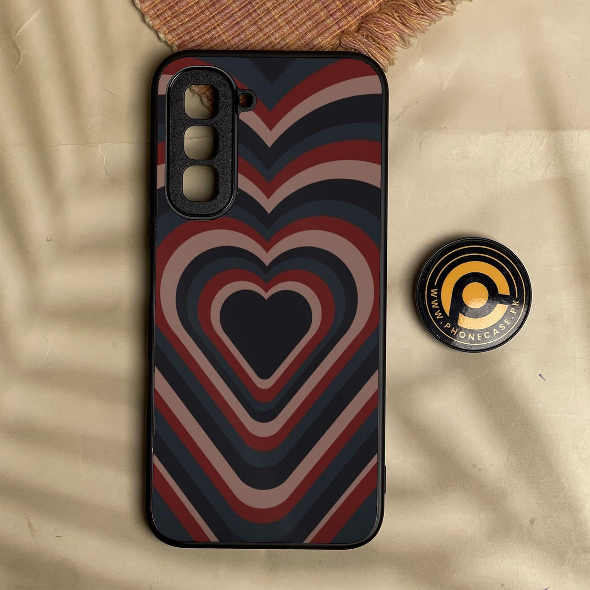 Infinix Hot 70 - Heart 2.0 Design 4 - Premium Metal Printed Soft Bumper Shock Proof Case