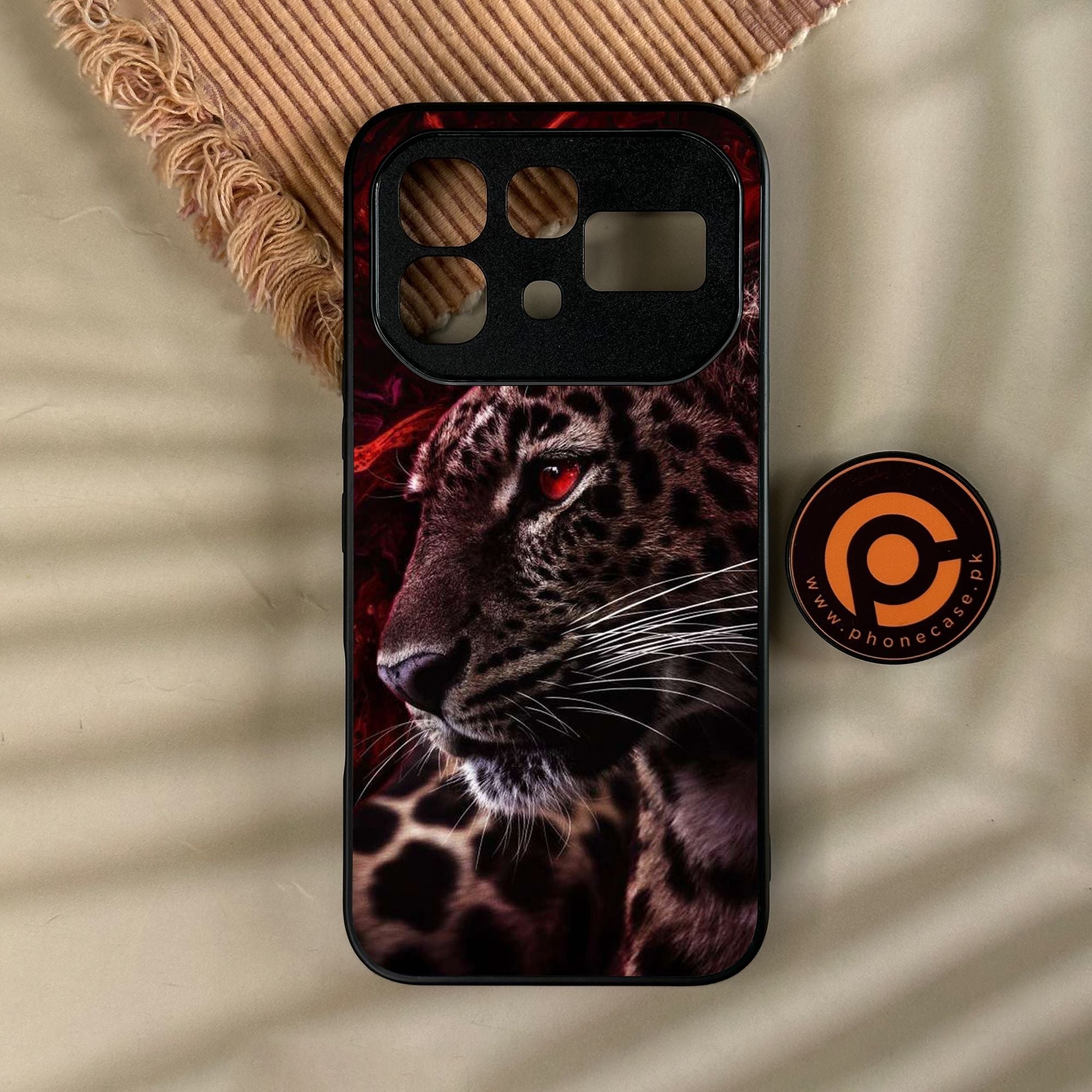 Infinix Note 60 Pro - Tiger Design 5 - Premium Metal Printed Soft Bumper Shock Proof Case