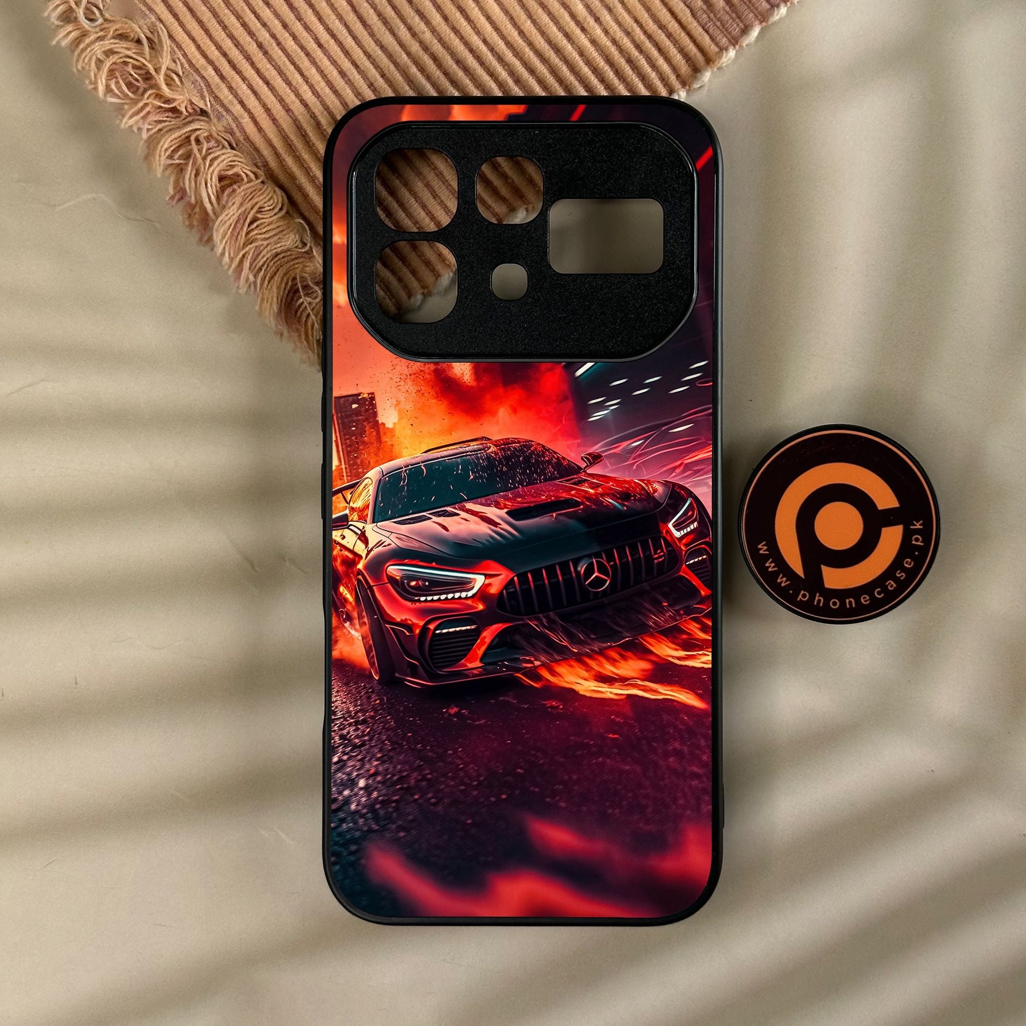 Infinix Note 60 - Racing Design 3 - Premium Metal Printed Soft Bumper Shock Proof Case