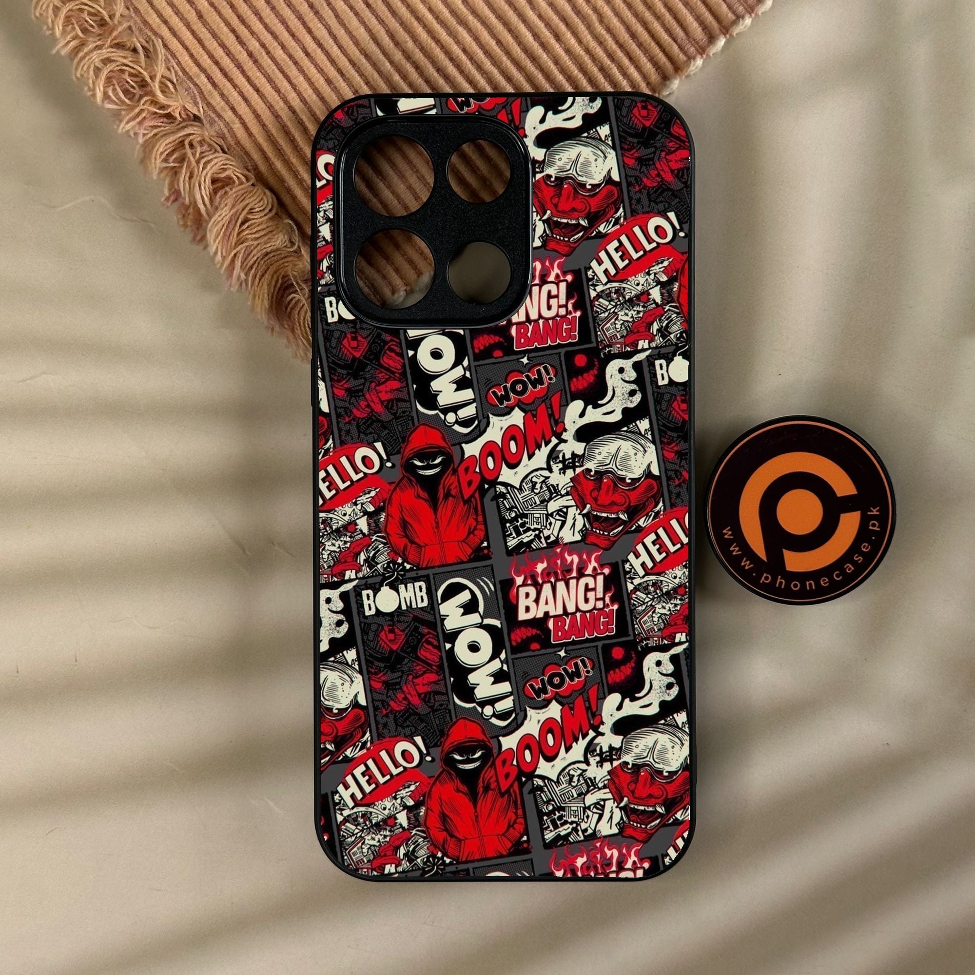 OnePlus Turbo 6 - Boom Red - Premium Metal Printed Soft Bumper Shock Proof Case