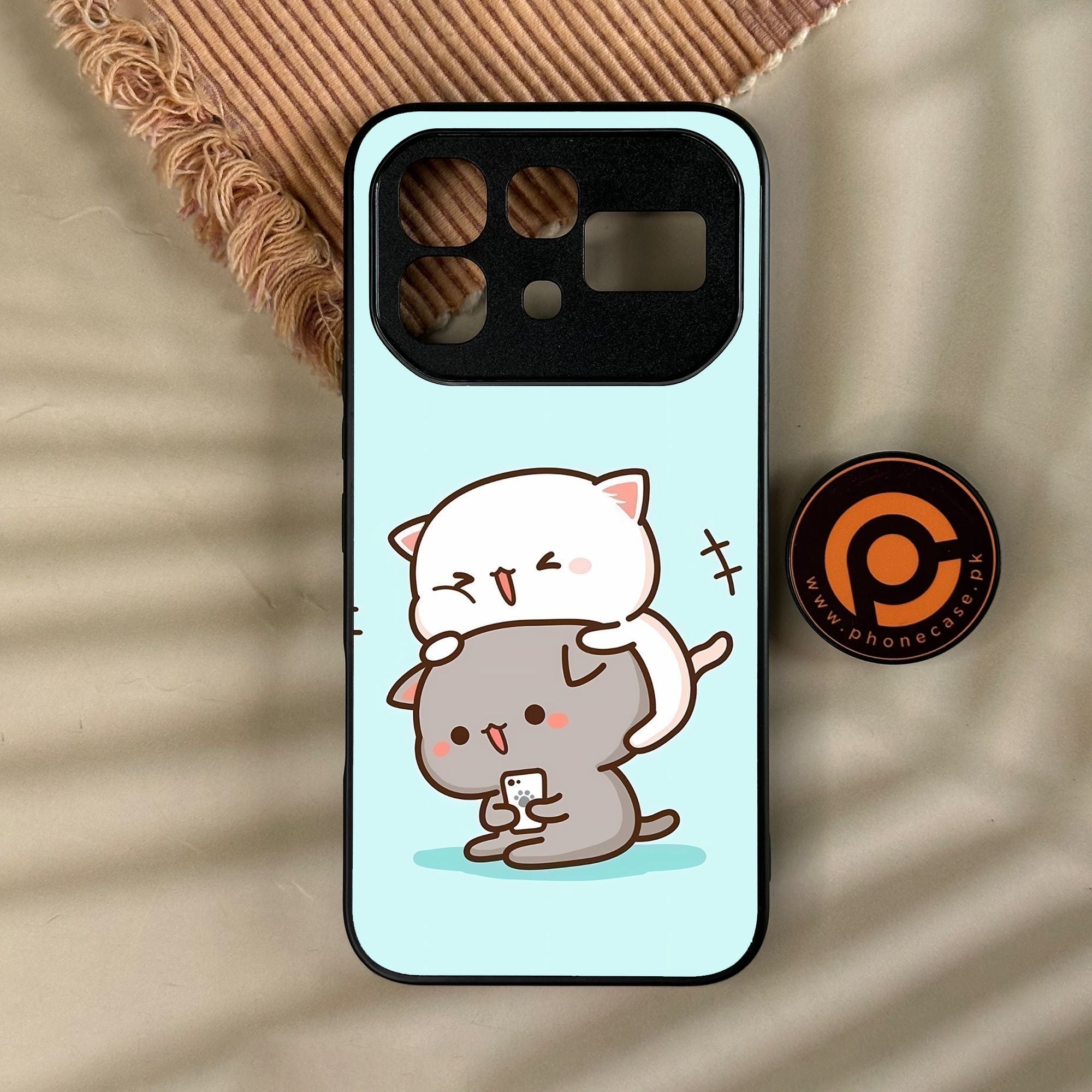 Infinix Note 60 - Cute Bubu Dudu Design 1 - Premium Metal Printed Soft Bumper Shock Proof Case