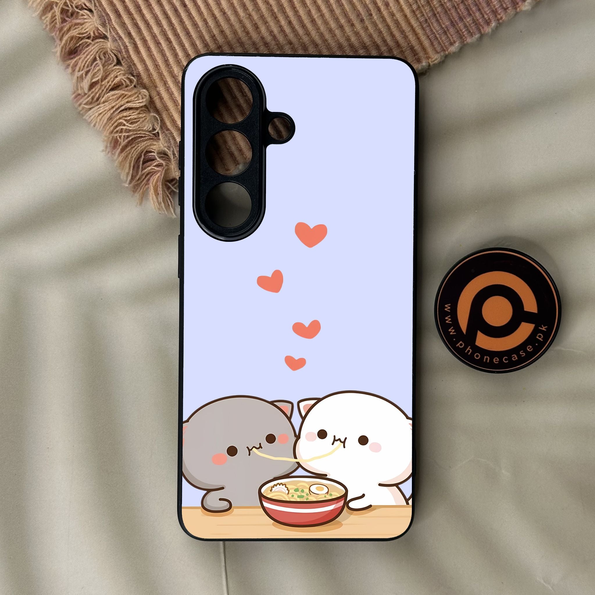 Galaxy S26 - Cute Bubu Dudu Design 10 - Premium Metal Printed Soft Bumper Shock Proof Case