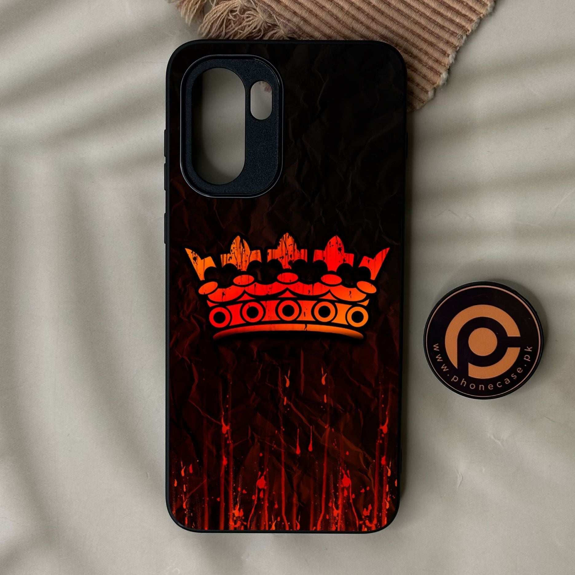 OnePlus Ace 6 - King Design 4 - Premium Metal Printed Soft Bumper Shock Proof Case