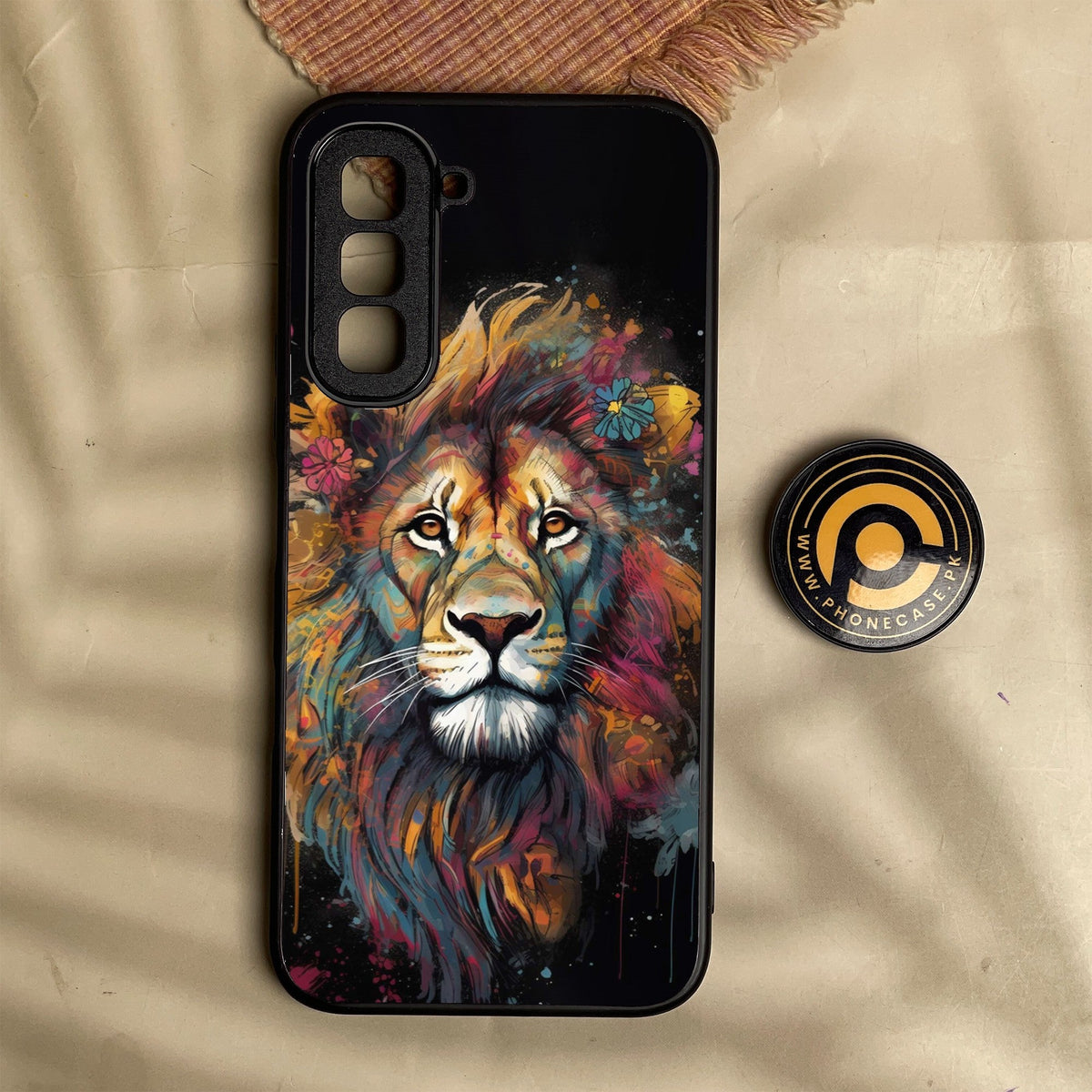 Infinix Hot 70 - Tiger 2.0 Design 10 - Premium Metal Printed Soft Bumper Shock Proof Case