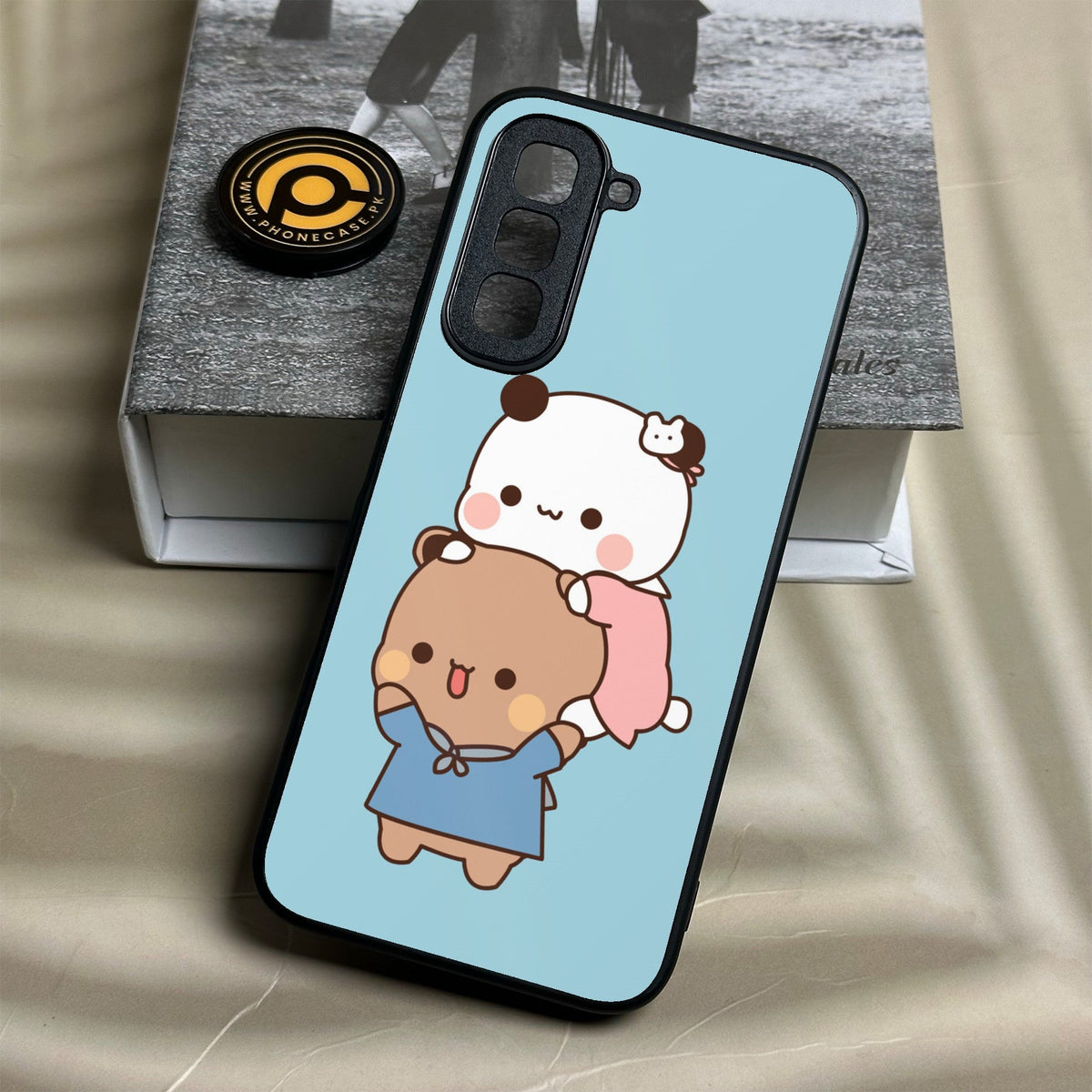 Infinix Hot 70 - Cute Bubu Dudu Design 5 - Premium Metal Printed Soft Bumper Shock Proof Case