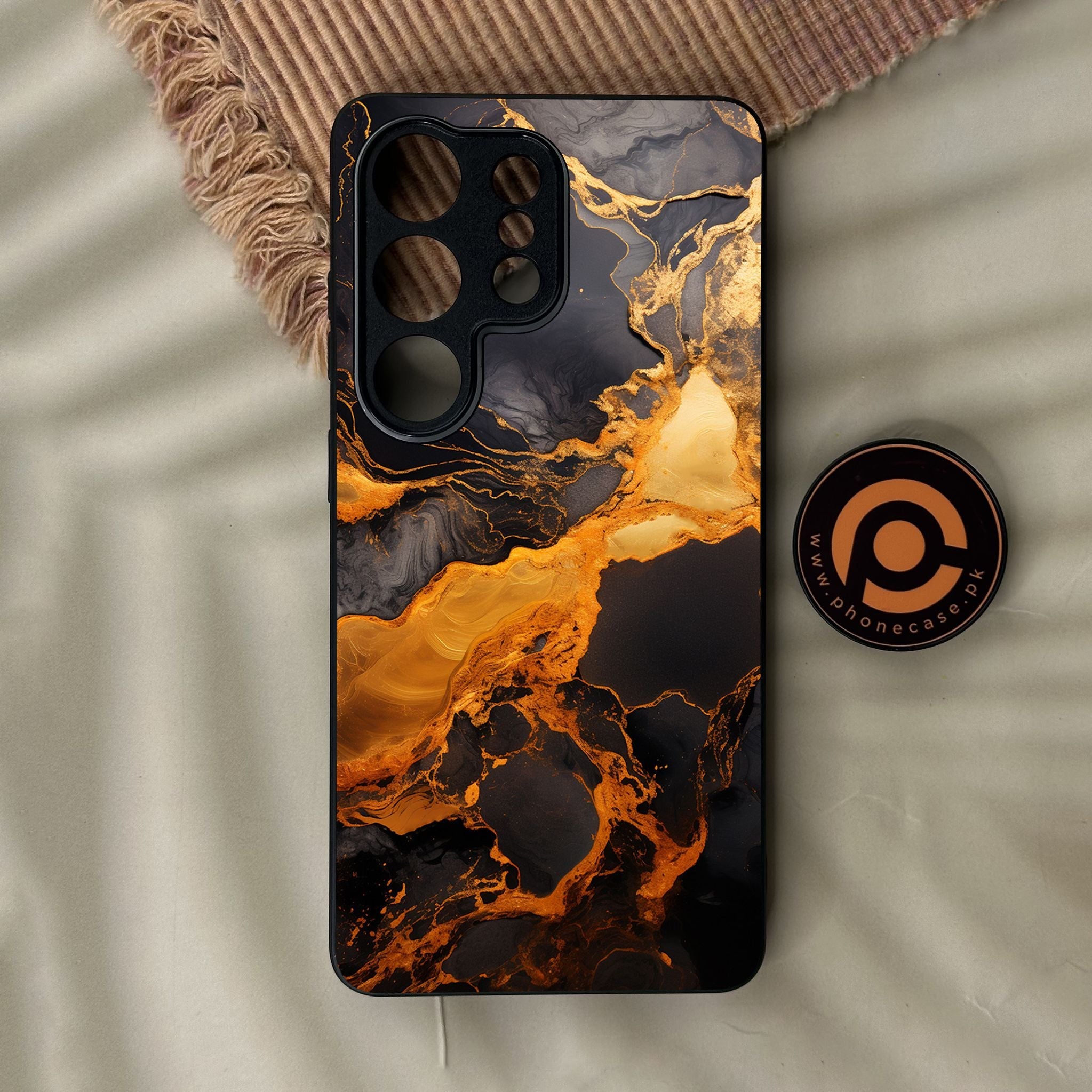 Galaxy S26 Ultra - Liquid 2.0 Design 4 - Premium Metal Printed Soft Bumper Shock Proof Case