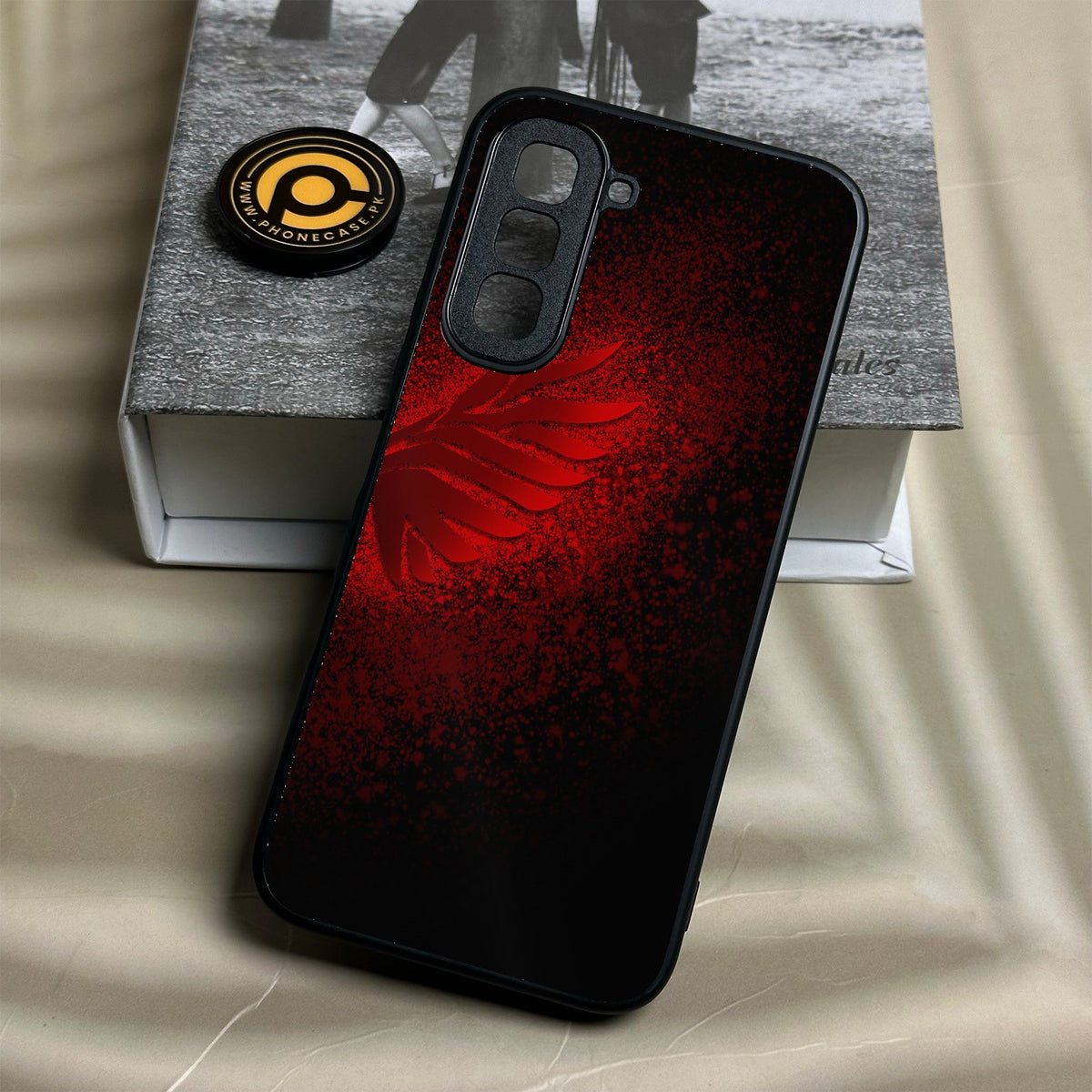 Infinix Hot 70 - Angel 2.0 Design 2 - Premium Metal Printed Soft Bumper Shock Proof Case