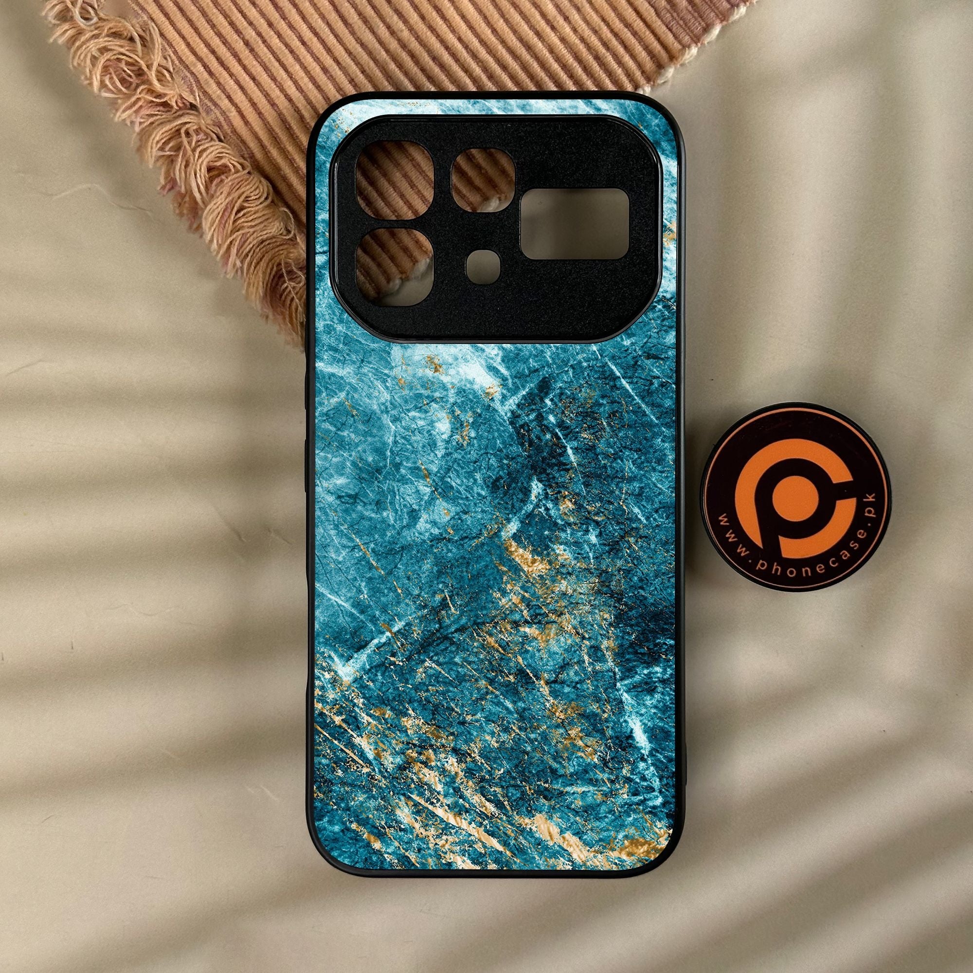 Infinix Note 60 - Blue 2.0 Design 10 - Premium Metal Printed Soft Bumper Shock Proof Case
